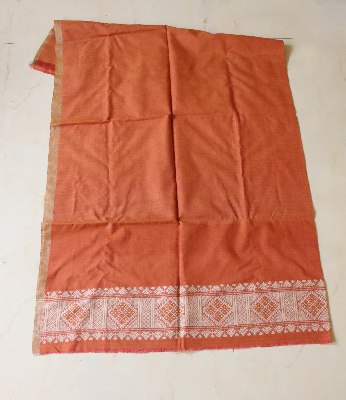 Natural Dyed Handloom Eri Silk  Sari from Assam