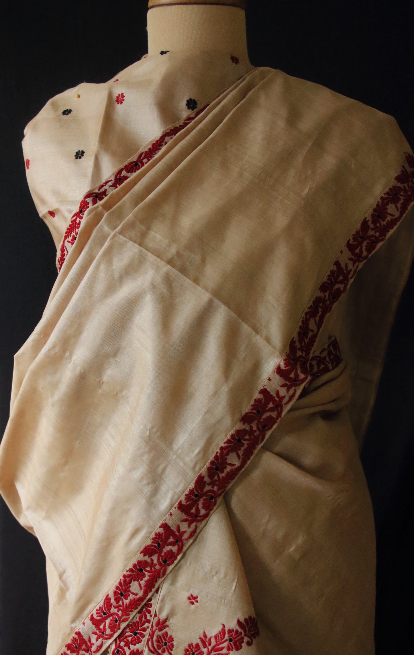 Tassar Silk Handloom Mekhla Chador Set