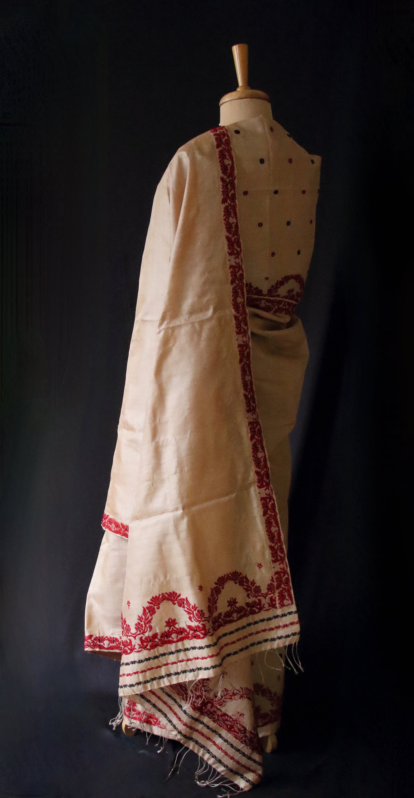 Tassar Silk Handloom Mekhla Chador Set