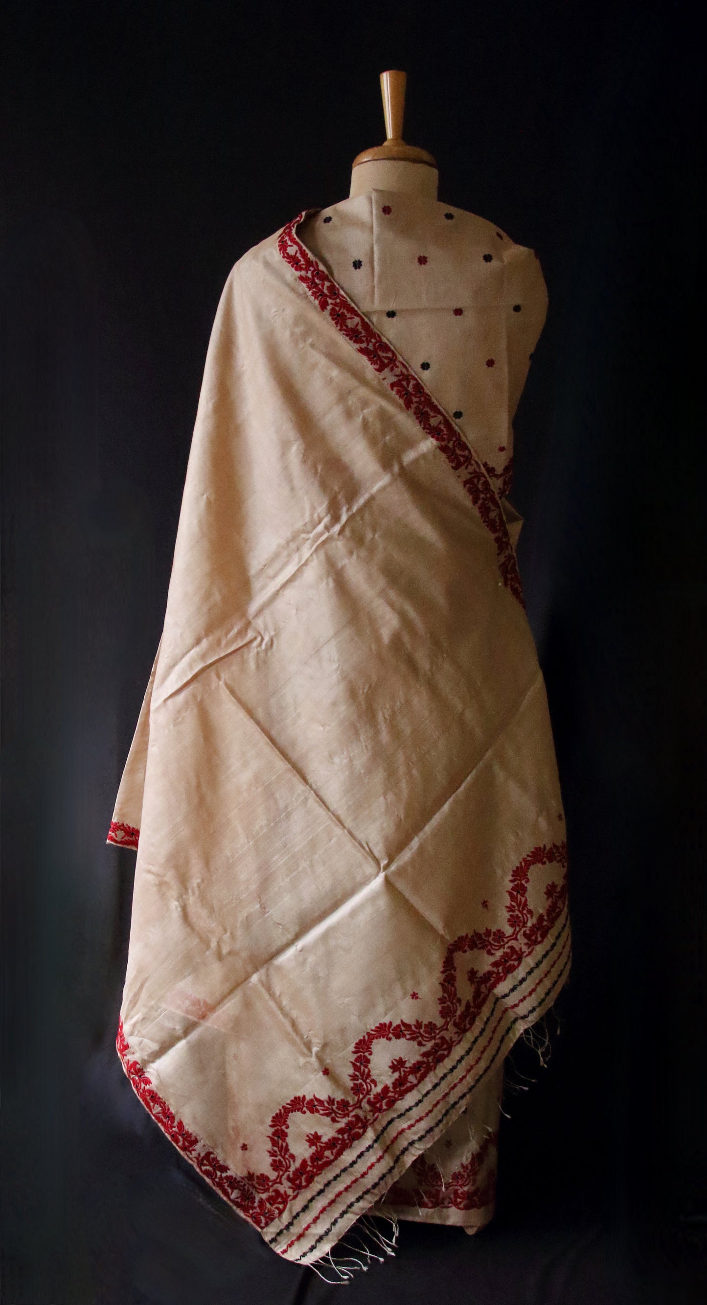 Tassar Silk Handloom Mekhla Chador Set