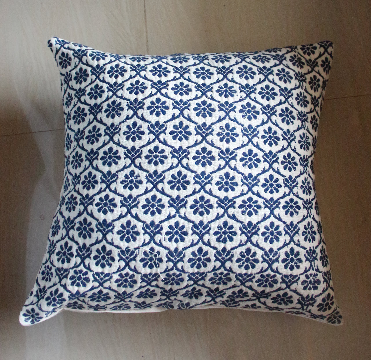 Cotton Cushion Covers in Natural dyed Indigo.