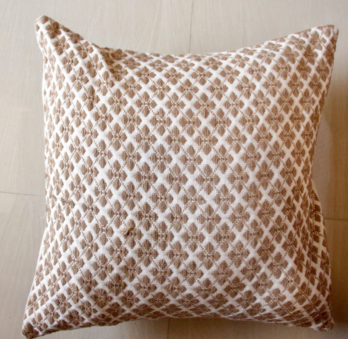 Cotton Cushion Covers in Natural dyed yarns .