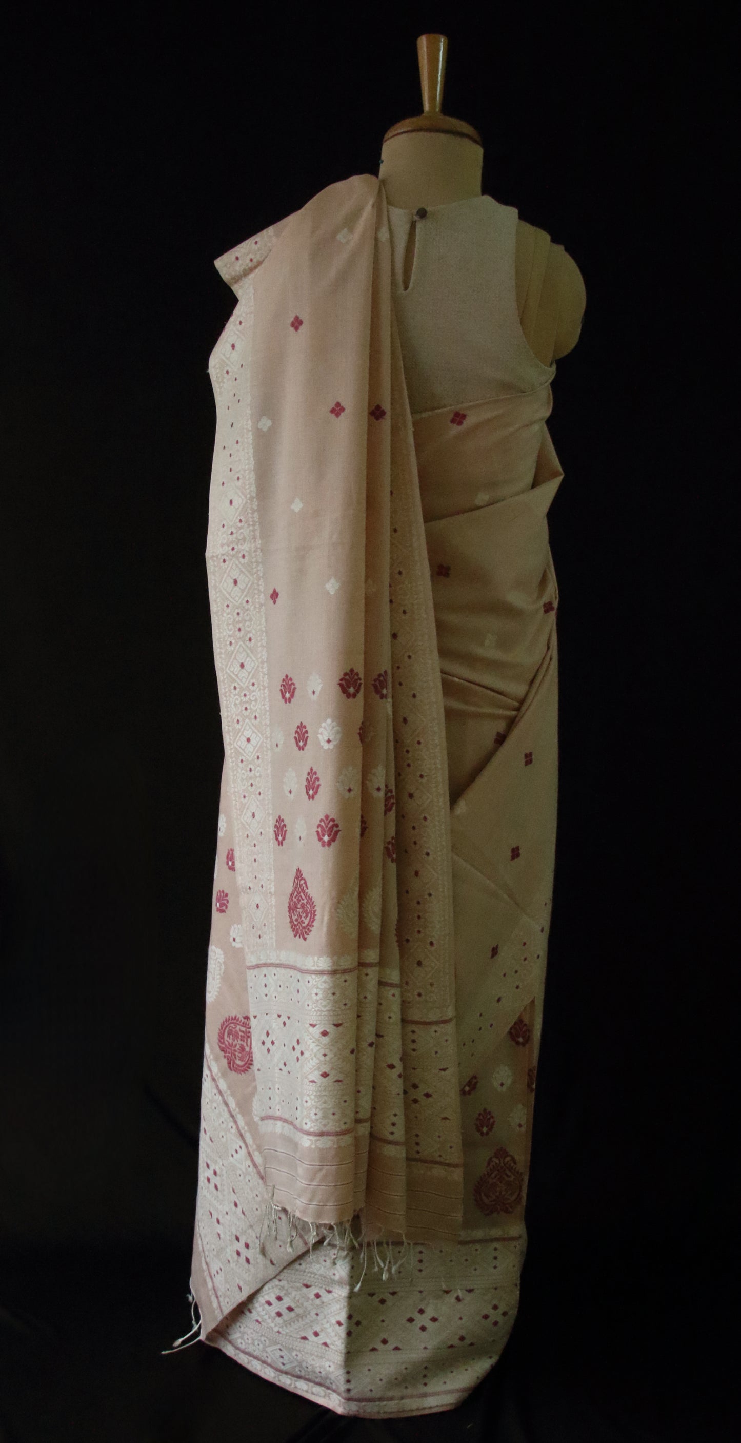 Natural Dyed  Eri Silk  Mekhela Chador Set from Assam