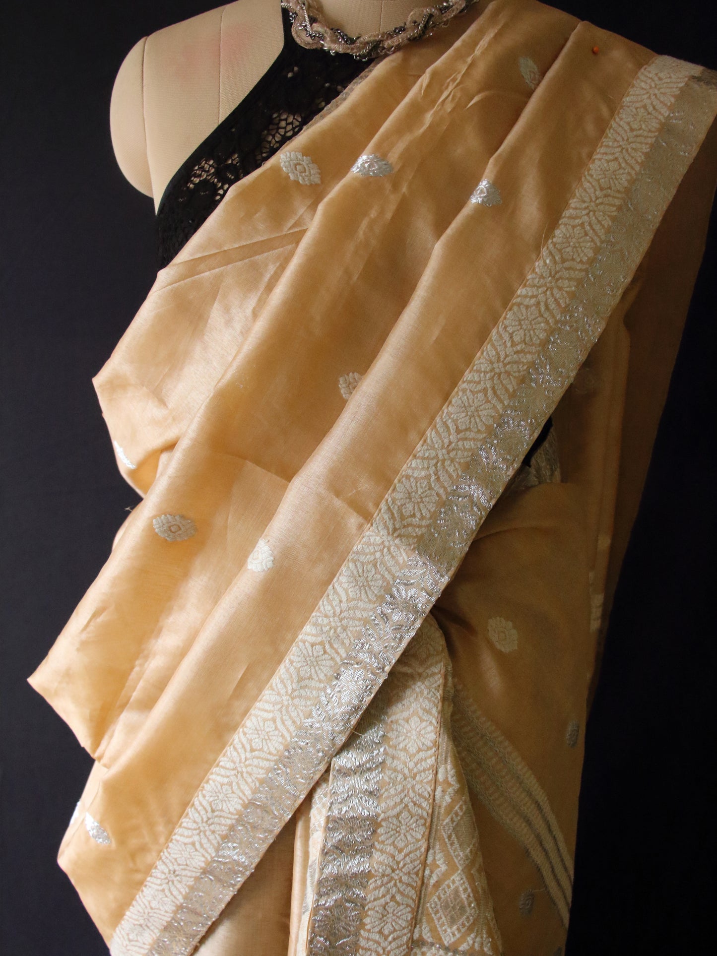 Tassar Silk Mekhla Chador Set from Assam