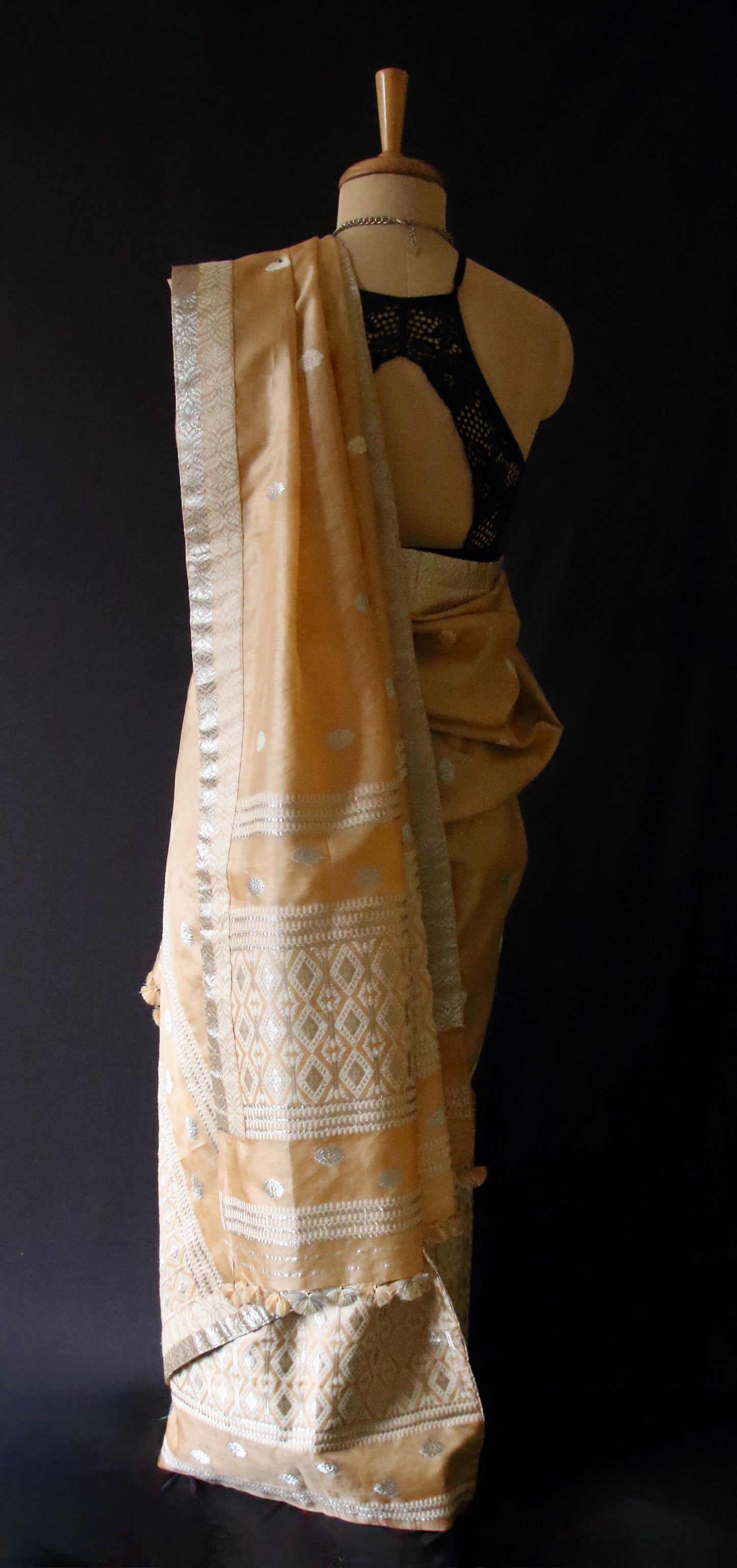 Tassar Silk Mekhla Chador Set from Assam