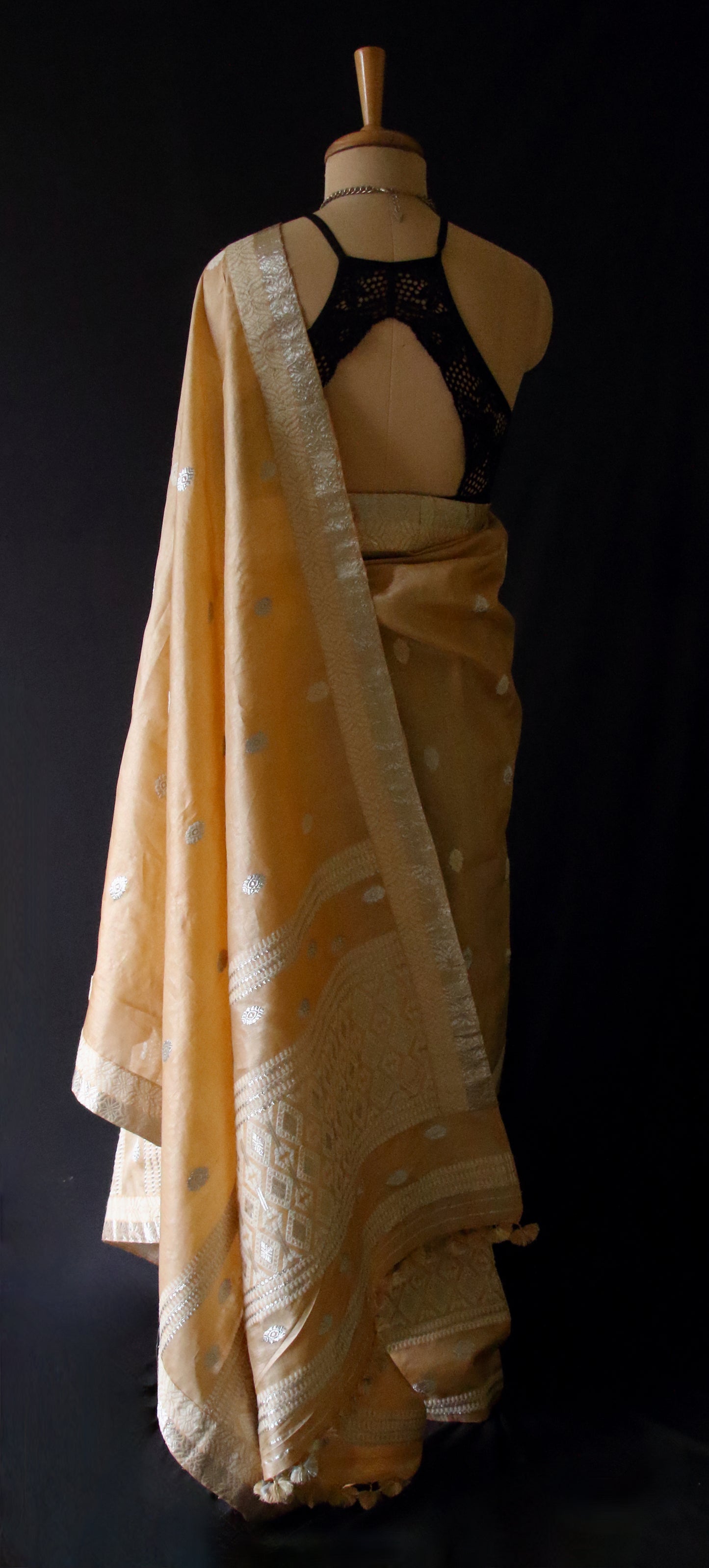 Tassar Silk Mekhla Chador Set from Assam