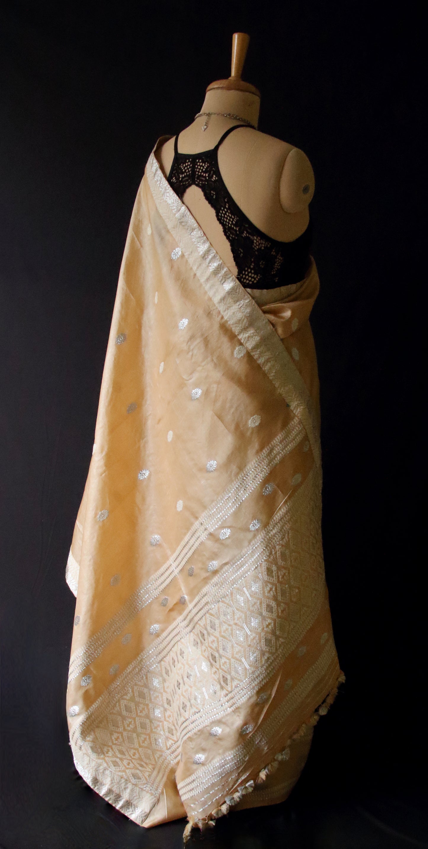 Tassar Silk Mekhla Chador Set from Assam