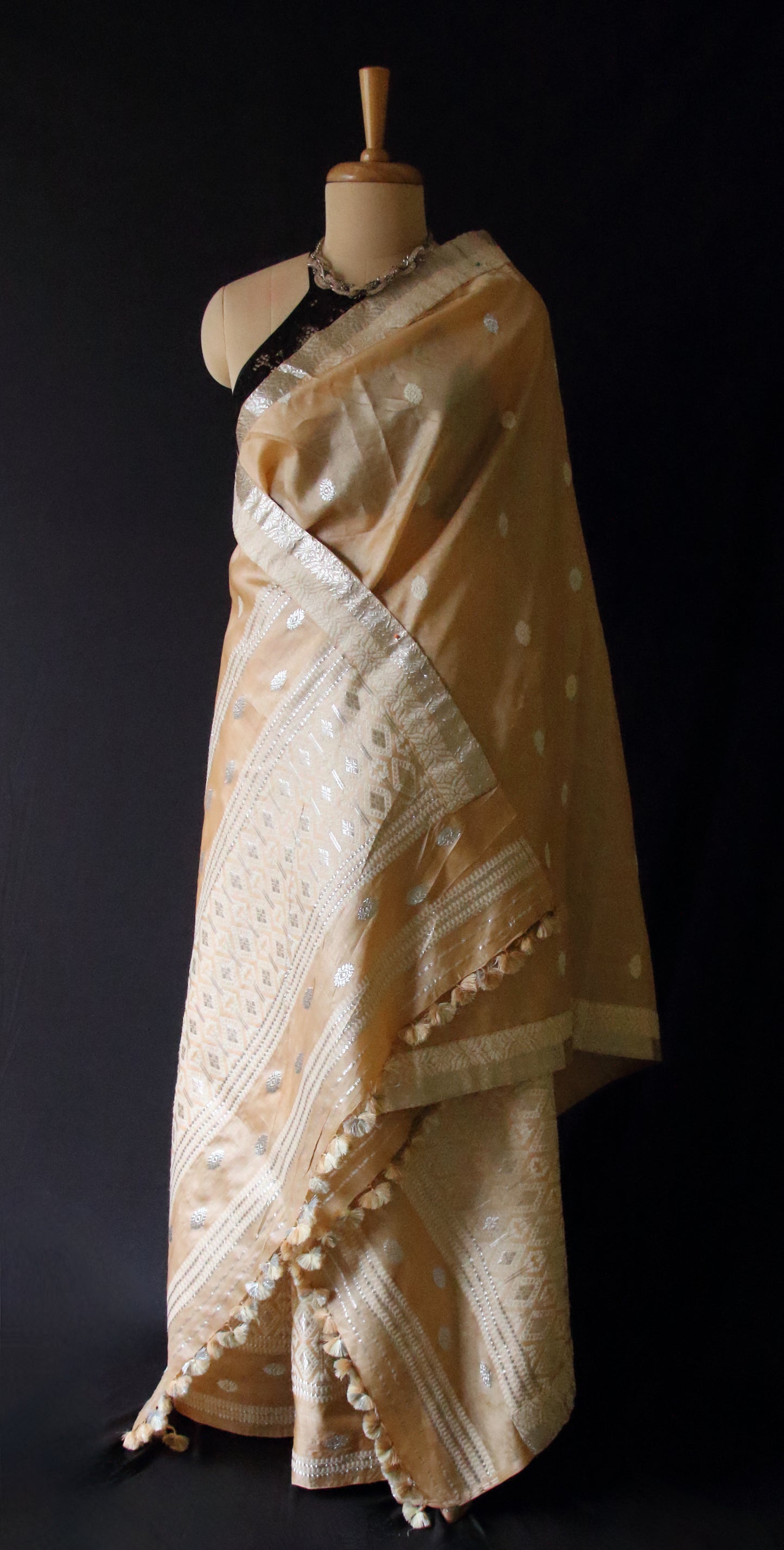 Tassar Silk Mekhla Chador Set from Assam