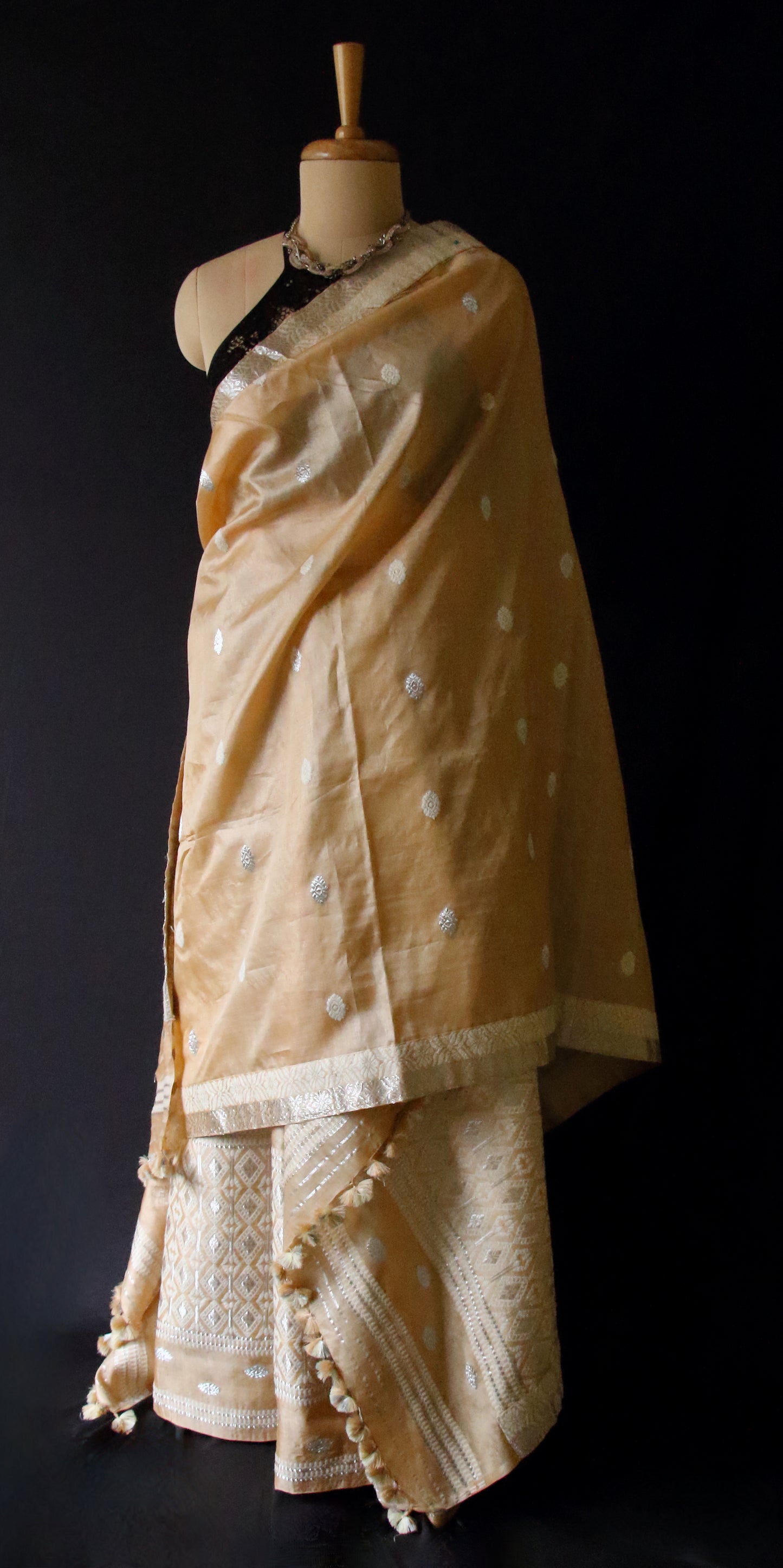 Tassar Silk Mekhla Chador Set from Assam