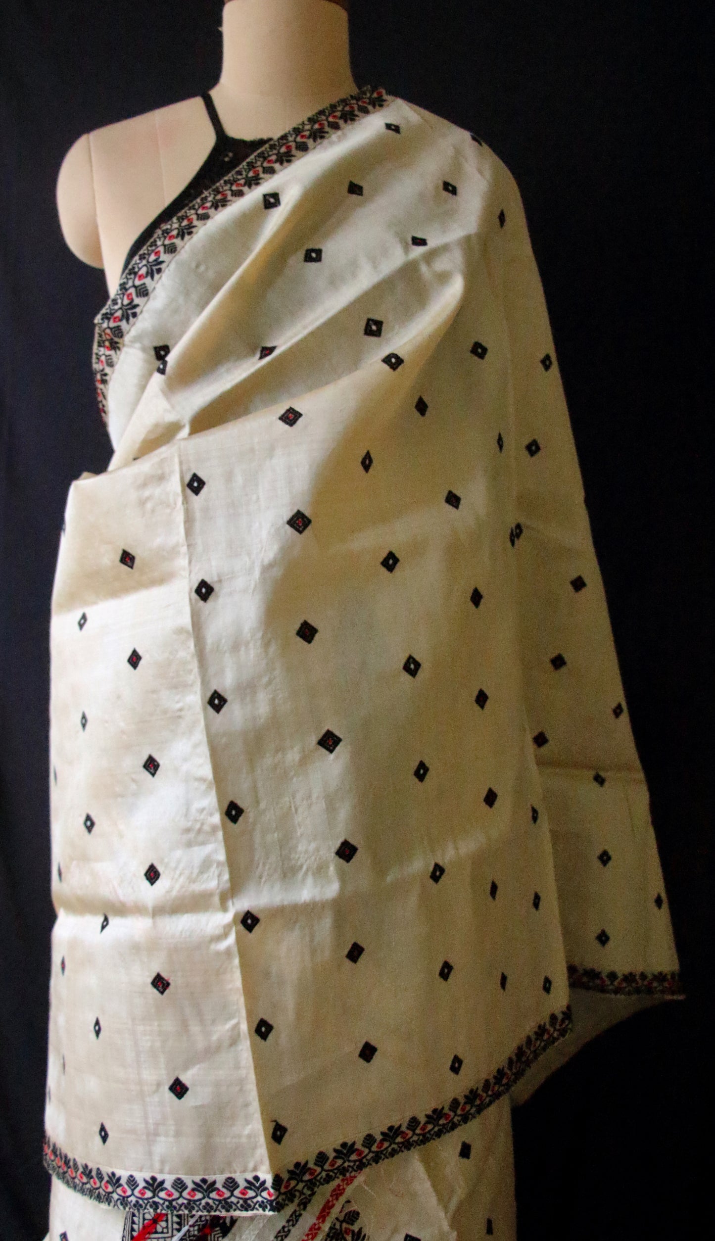 Tassar Silk Handloom Traditional Mekhla Chador Set from Assam
