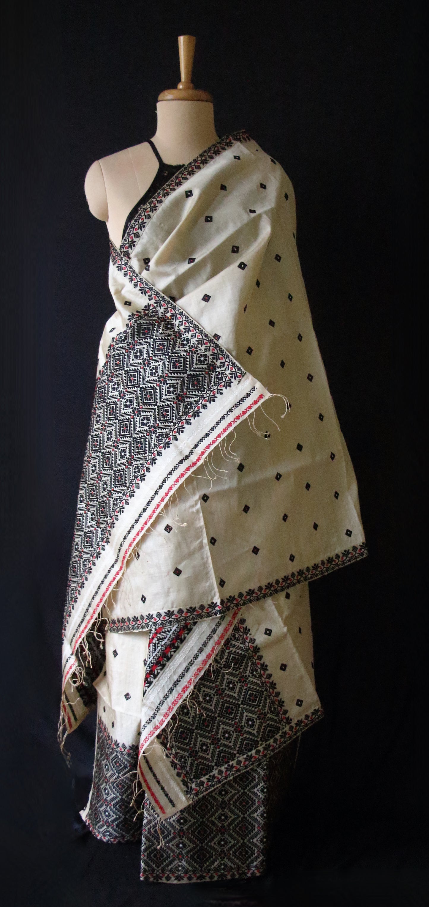 Tassar Silk Handloom Traditional Mekhla Chador Set from Assam