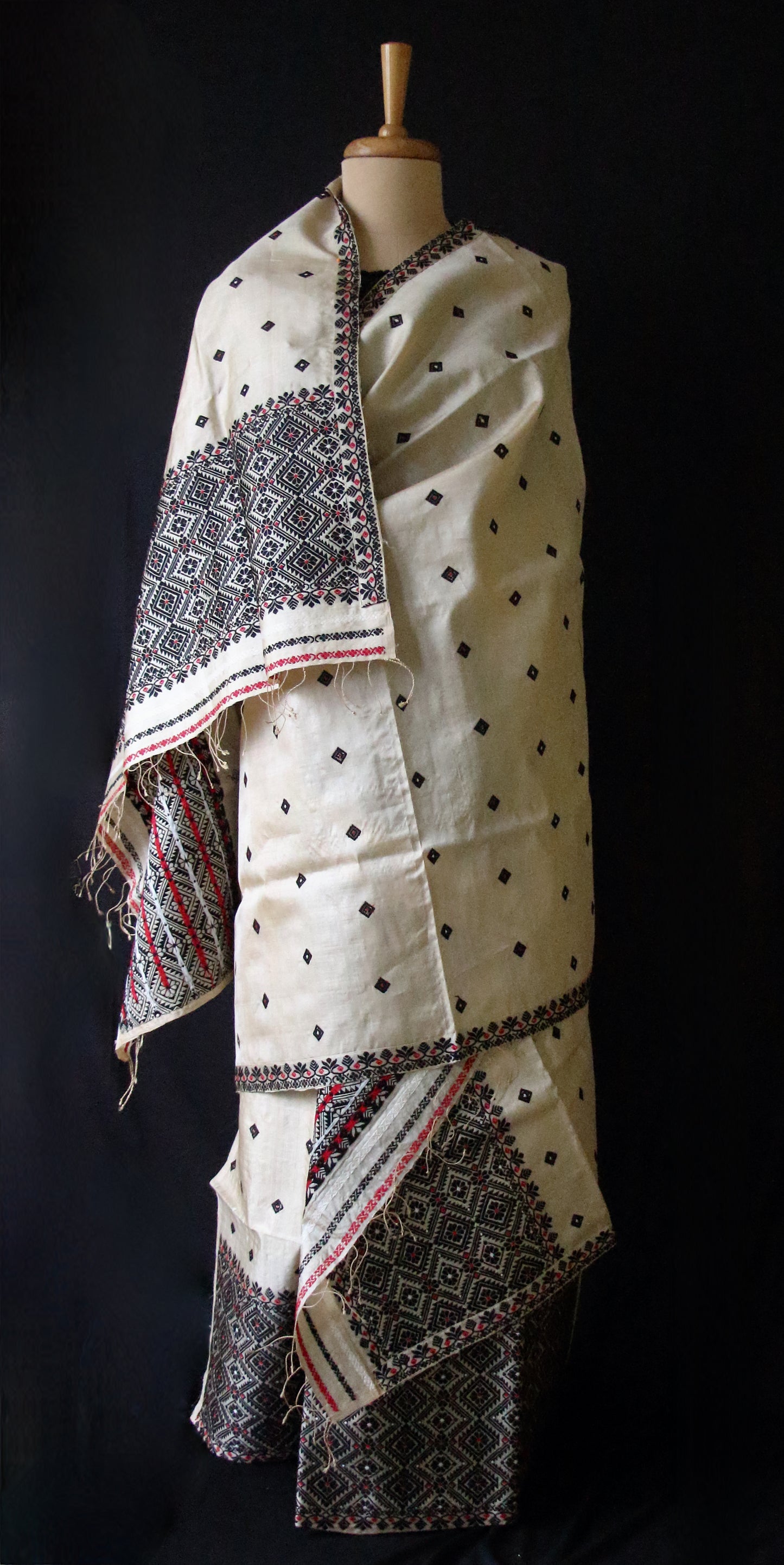 Tassar Silk Handloom Traditional Mekhla Chador Set from Assam