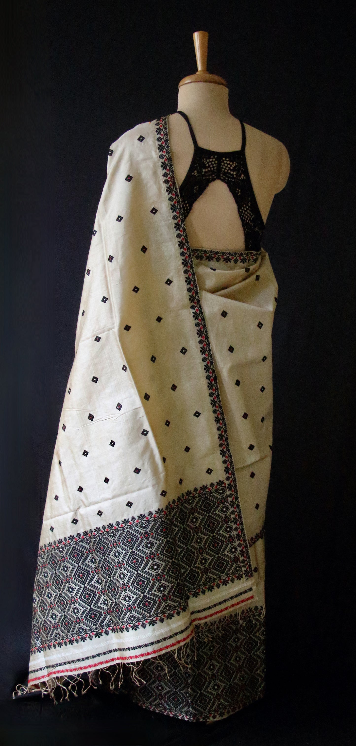Tassar Silk Handloom Traditional Mekhla Chador Set from Assam