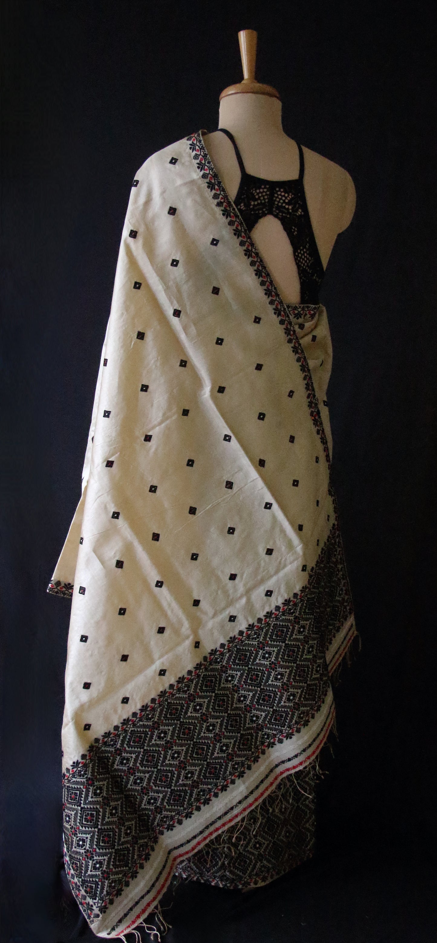 Tassar Silk Handloom Traditional Mekhla Chador Set from Assam