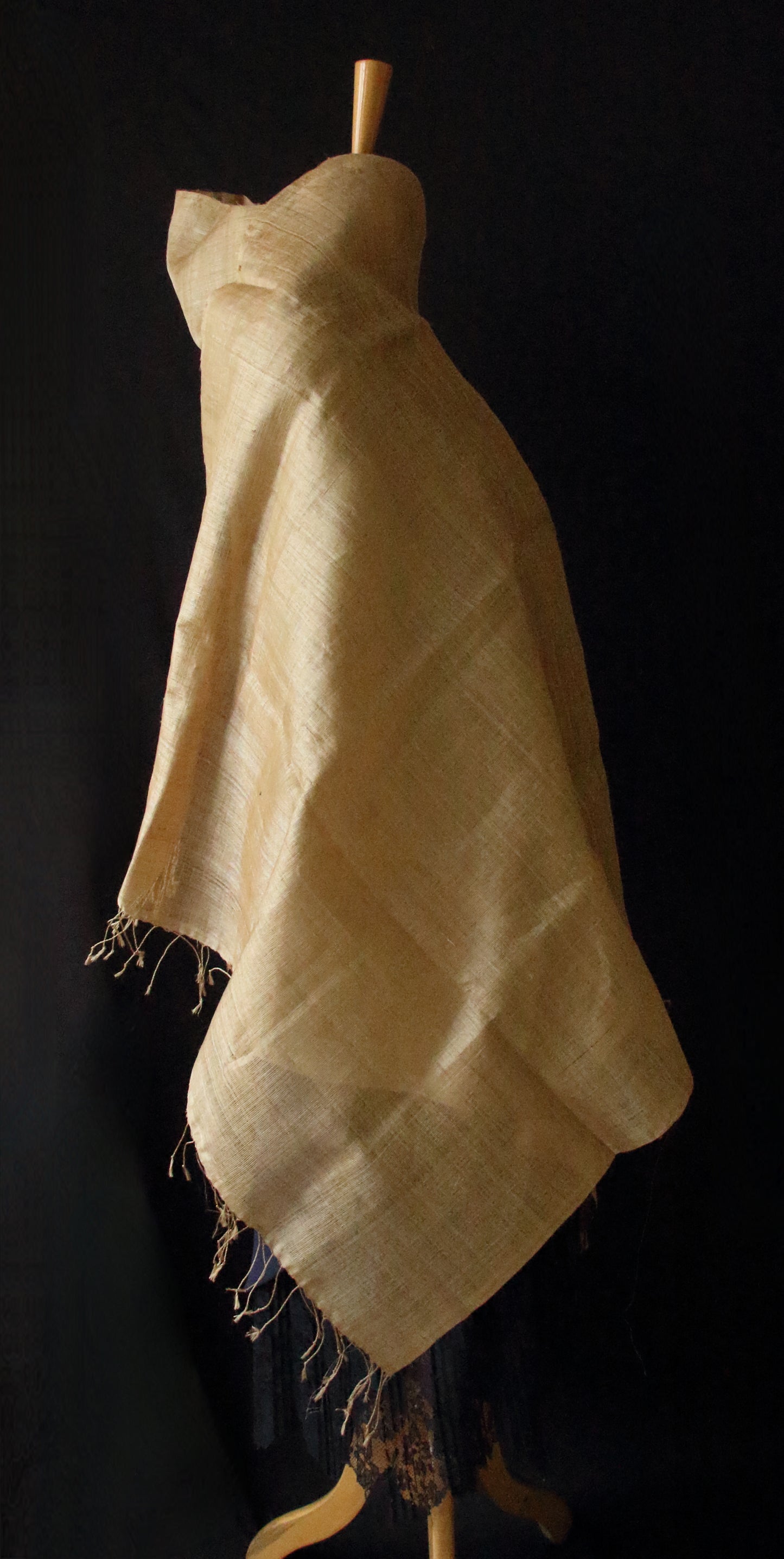 Hundred Percent Handwoven Muga Silk  Stole /Wrap  from Assam