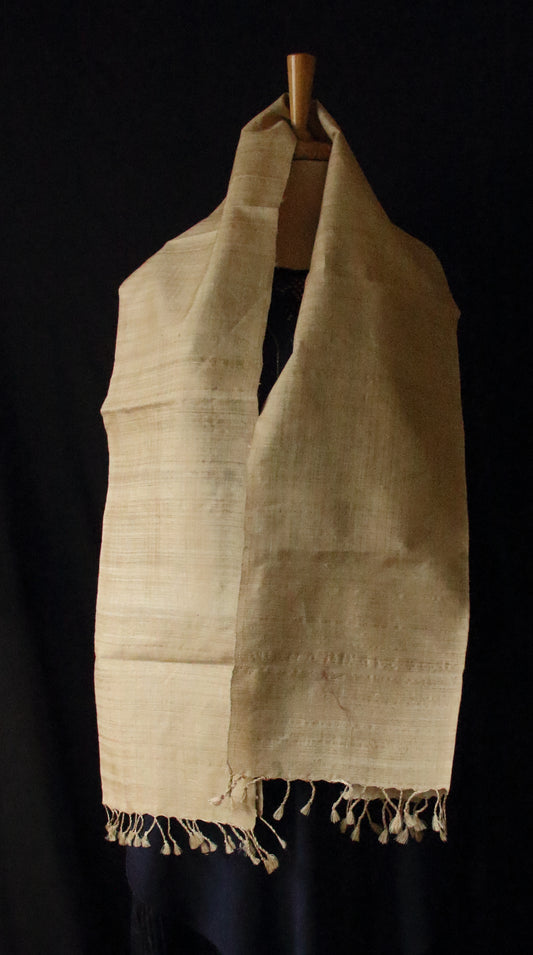 Golden Muga Silk Scarf  / Handwoven from Assam