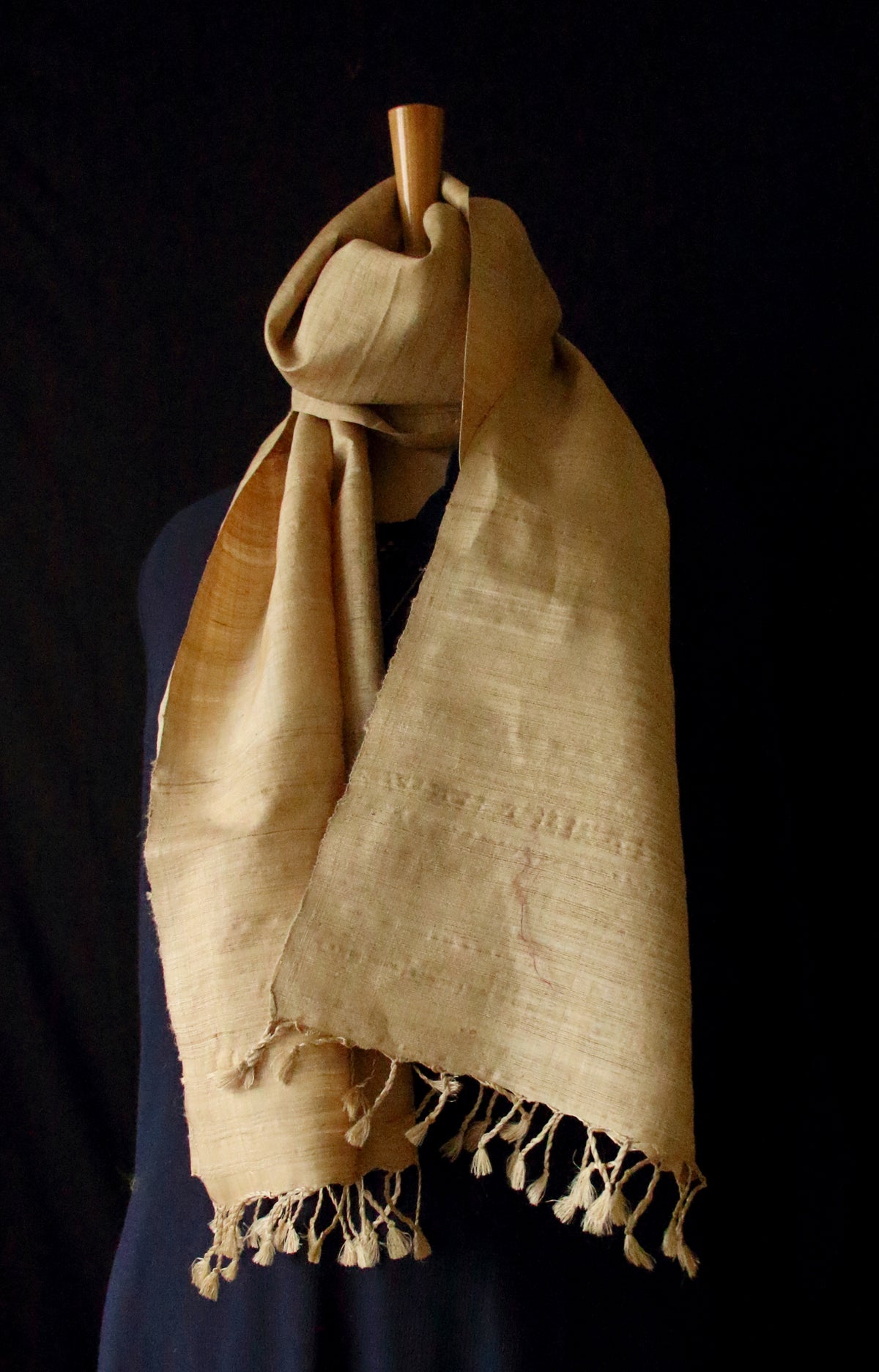Golden Muga Silk Scarf  / Handwoven from Assam