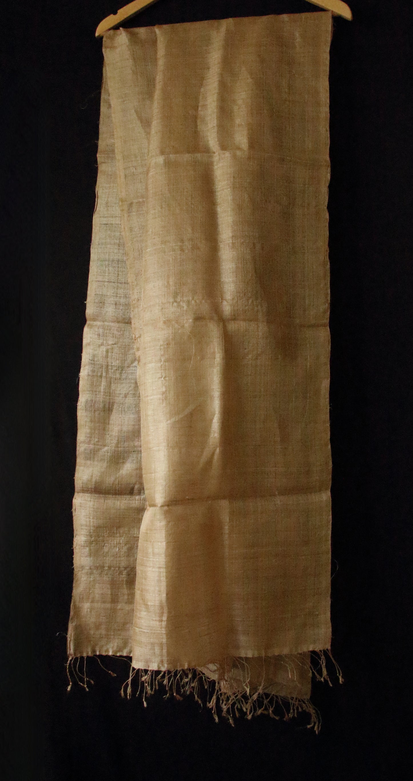 Hundred Percent Handwoven Muga Silk  Stole /Wrap  from Assam
