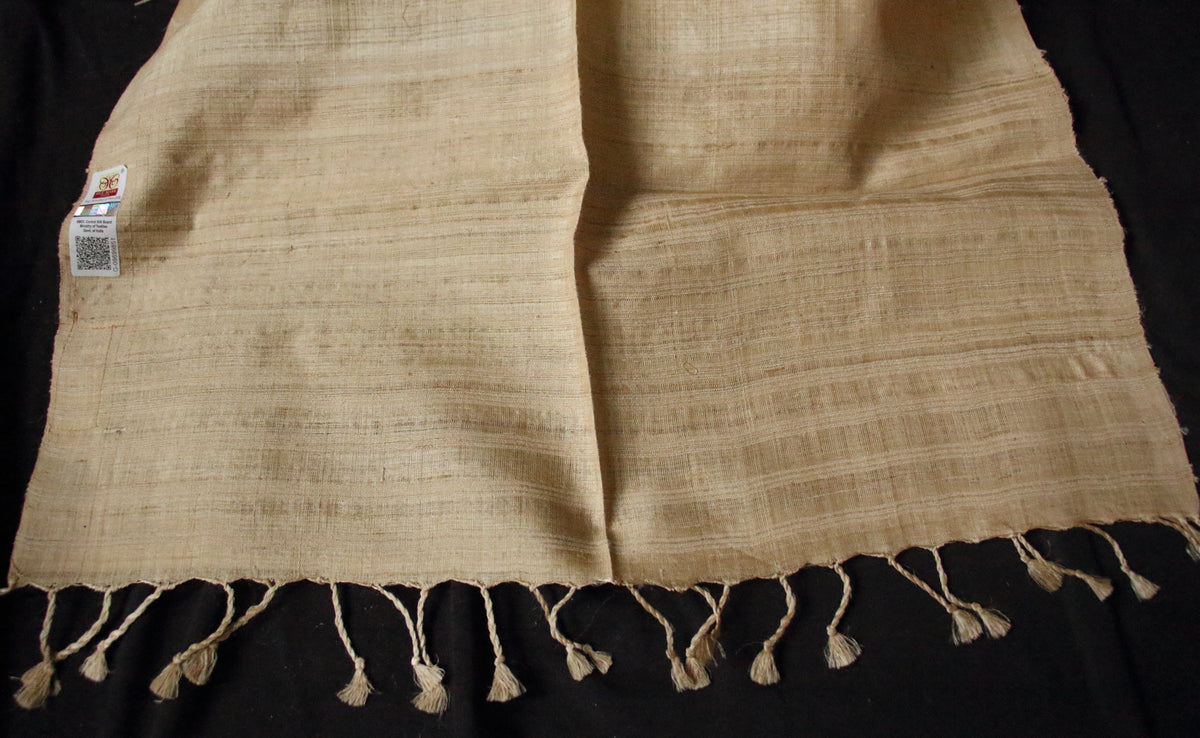 Golden Muga Silk Scarf  / Handwoven from Assam