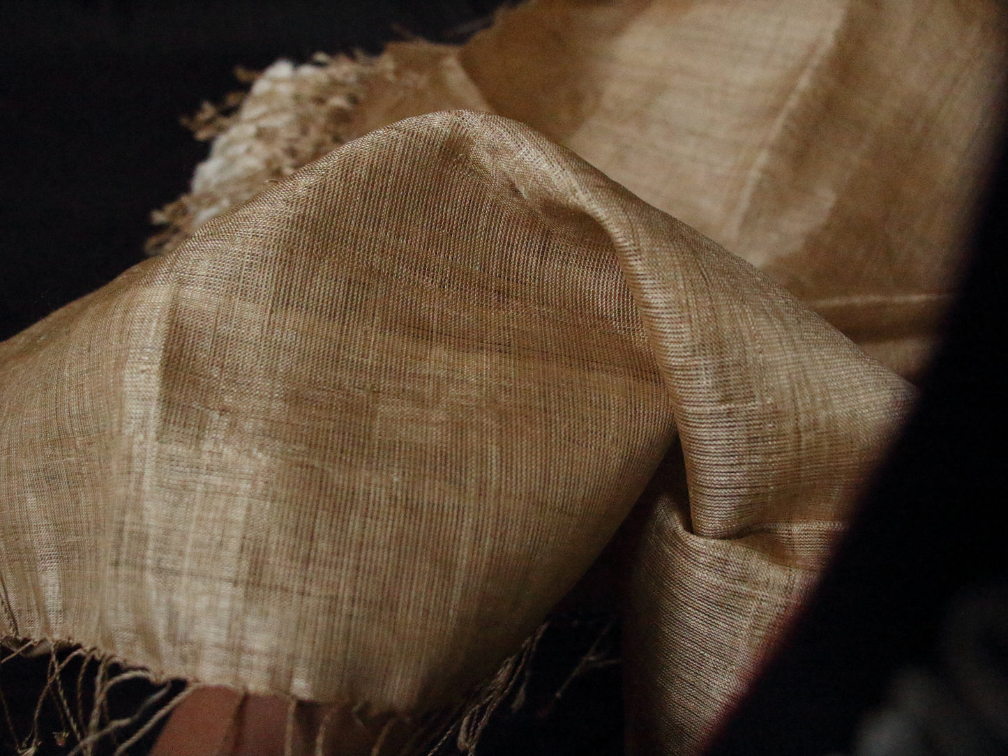 Hundred Percent Handwoven Muga Silk  Stole /Wrap  from Assam