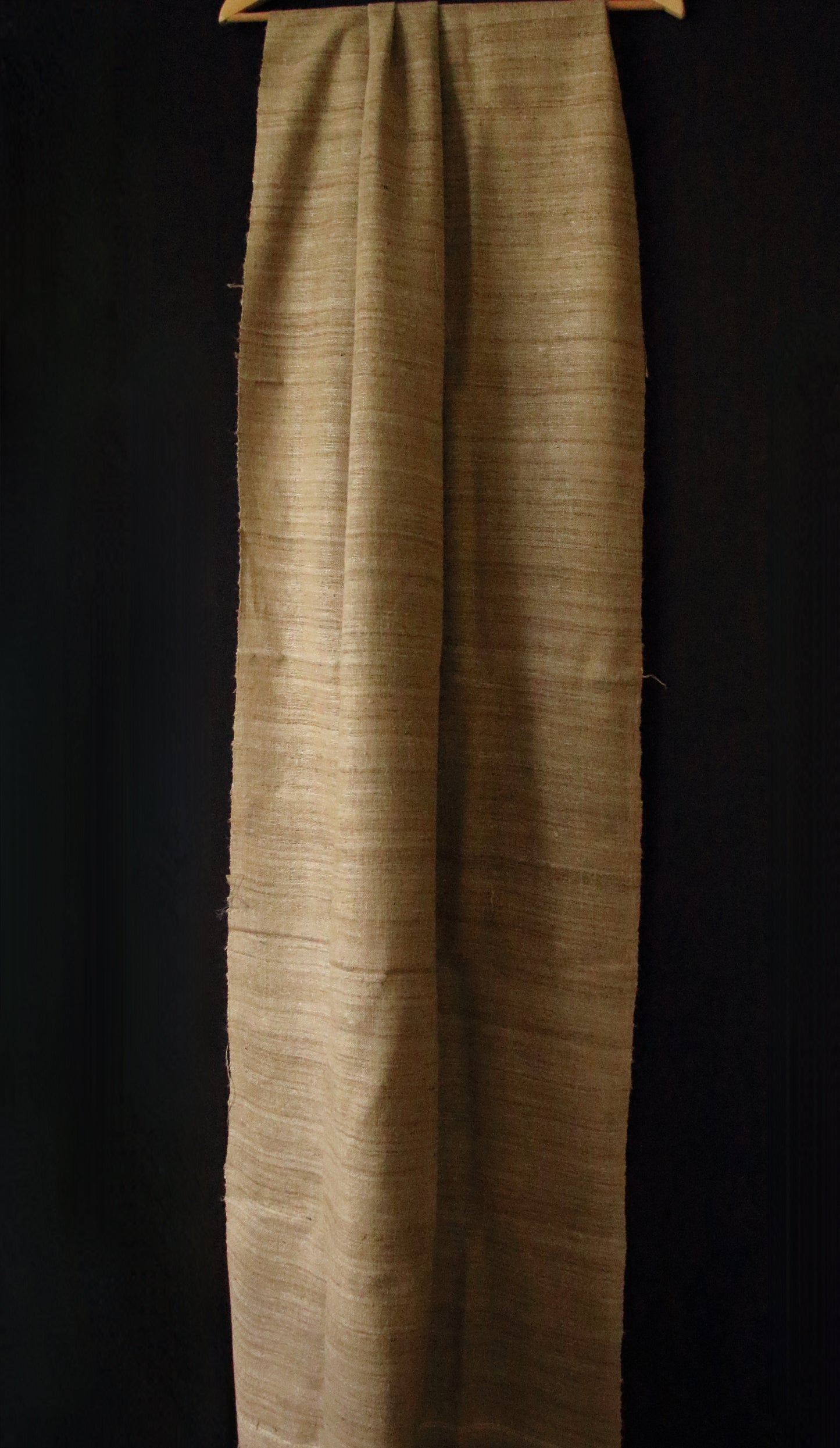Handwoven  Muga Ghicha Silk Shawl from Assam