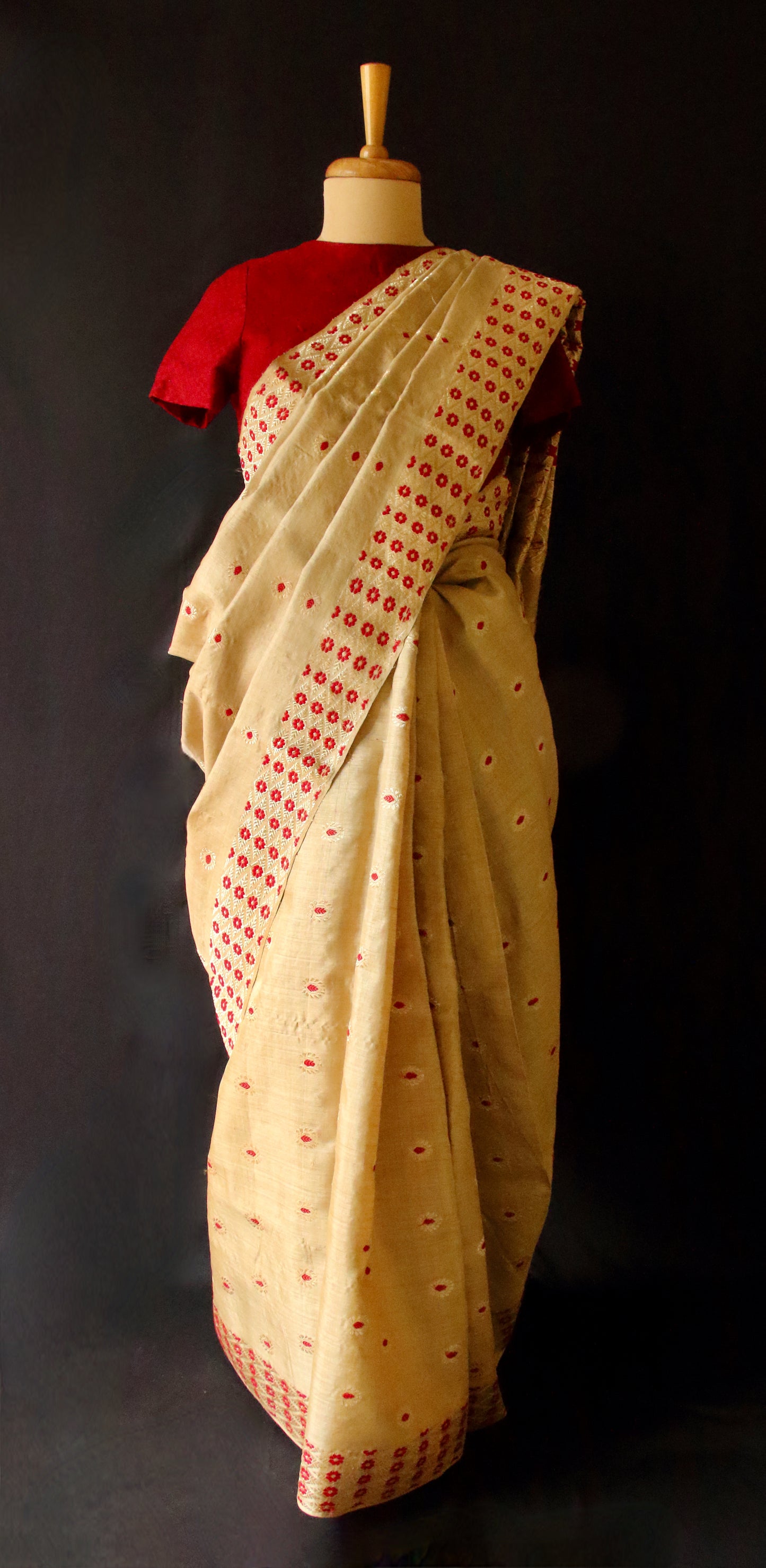 Exclusive Handloom Muga Silk Saree from Assam