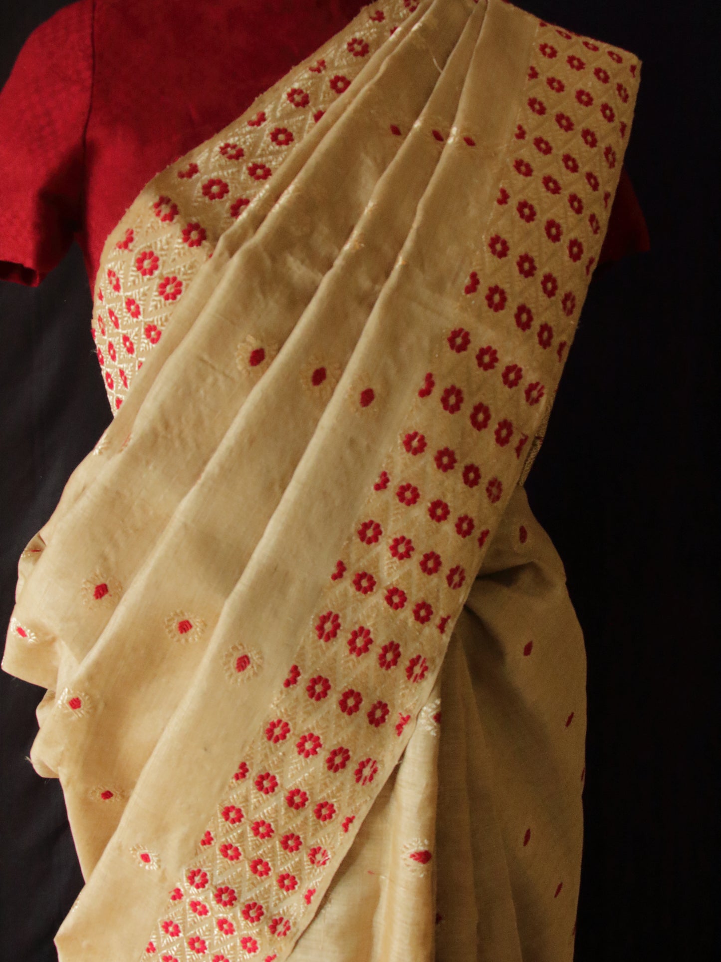 Exclusive Handloom Muga Silk Saree from Assam