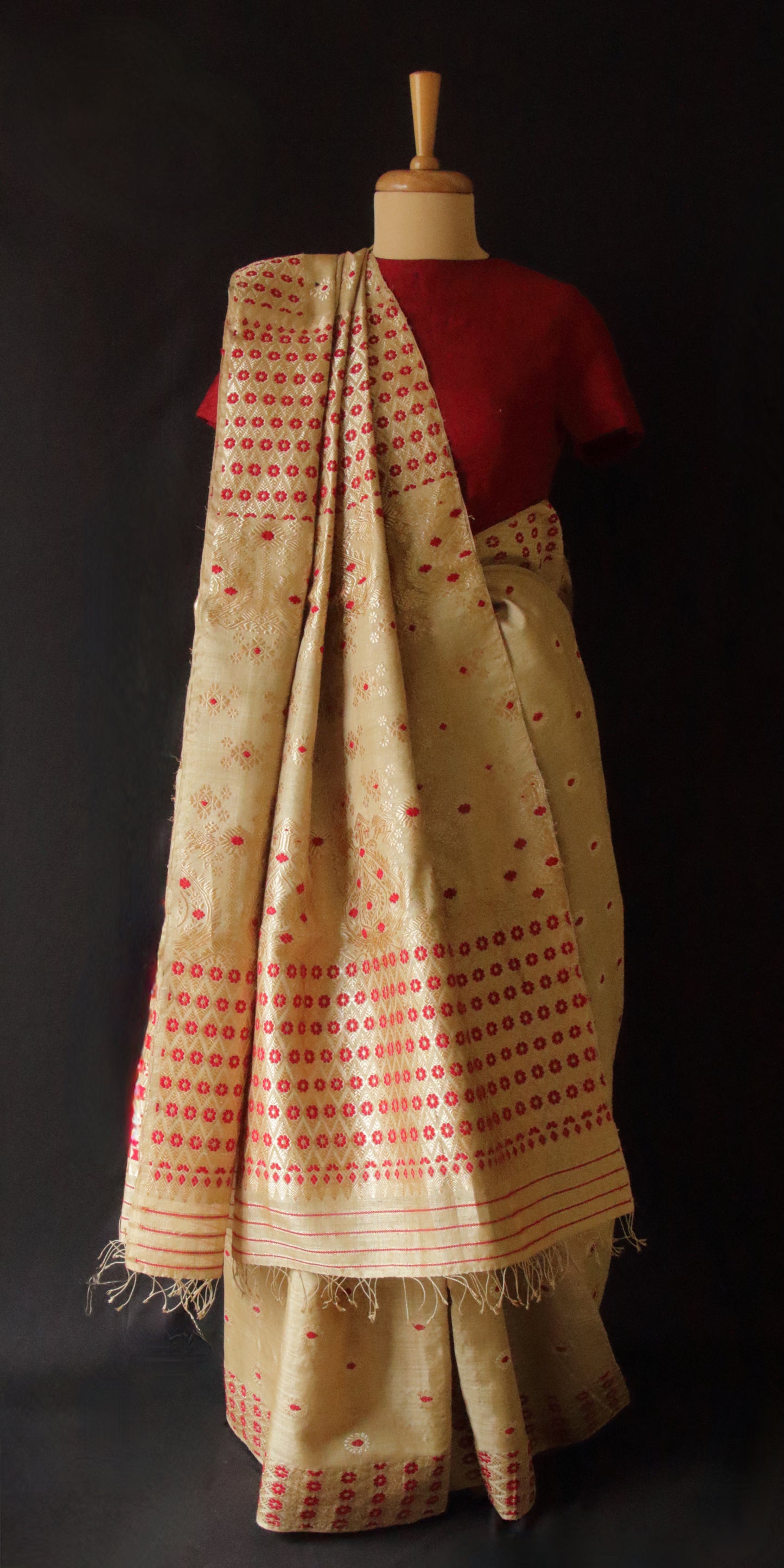 Exclusive Handloom Muga Silk Saree from Assam