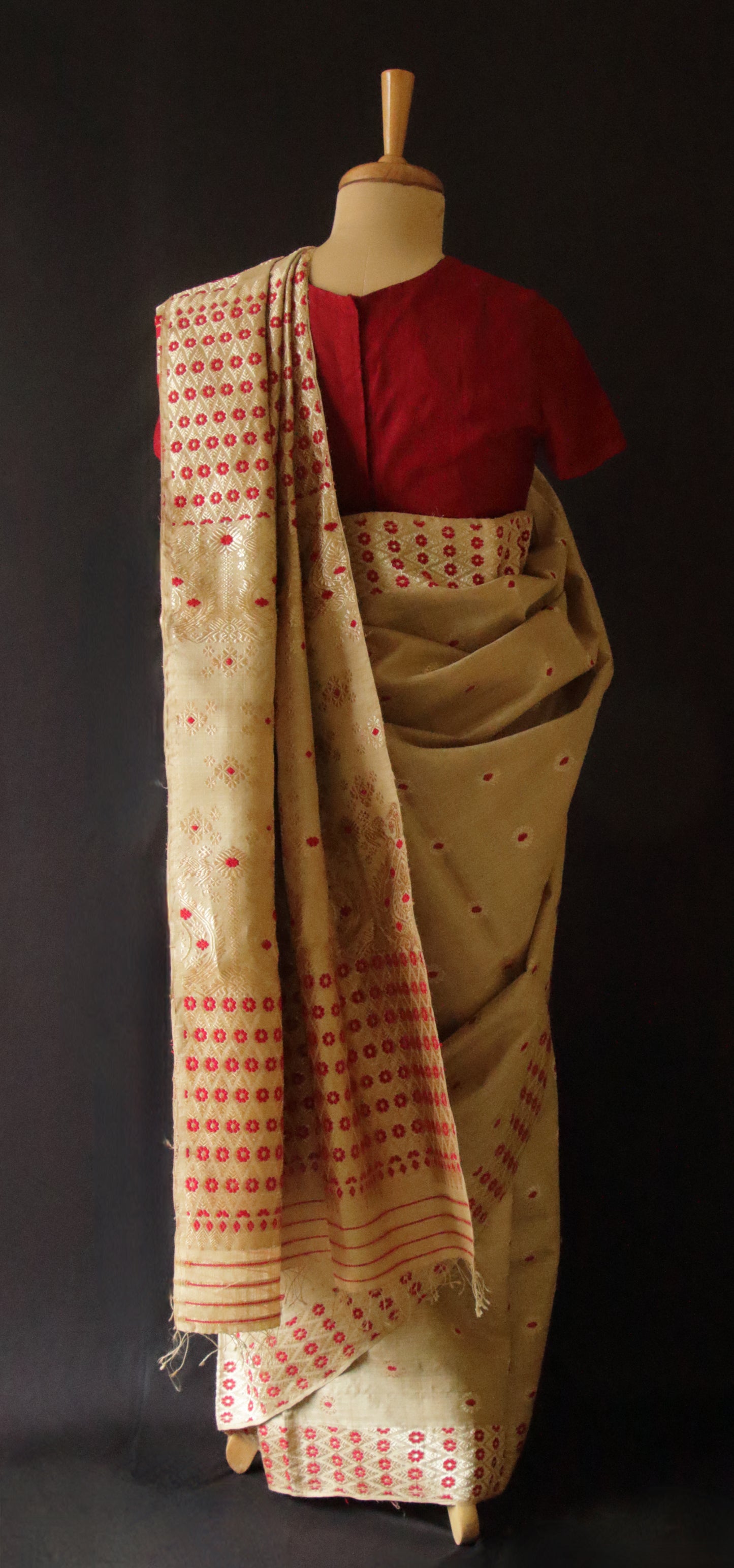 Exclusive Handloom Muga Silk Saree from Assam