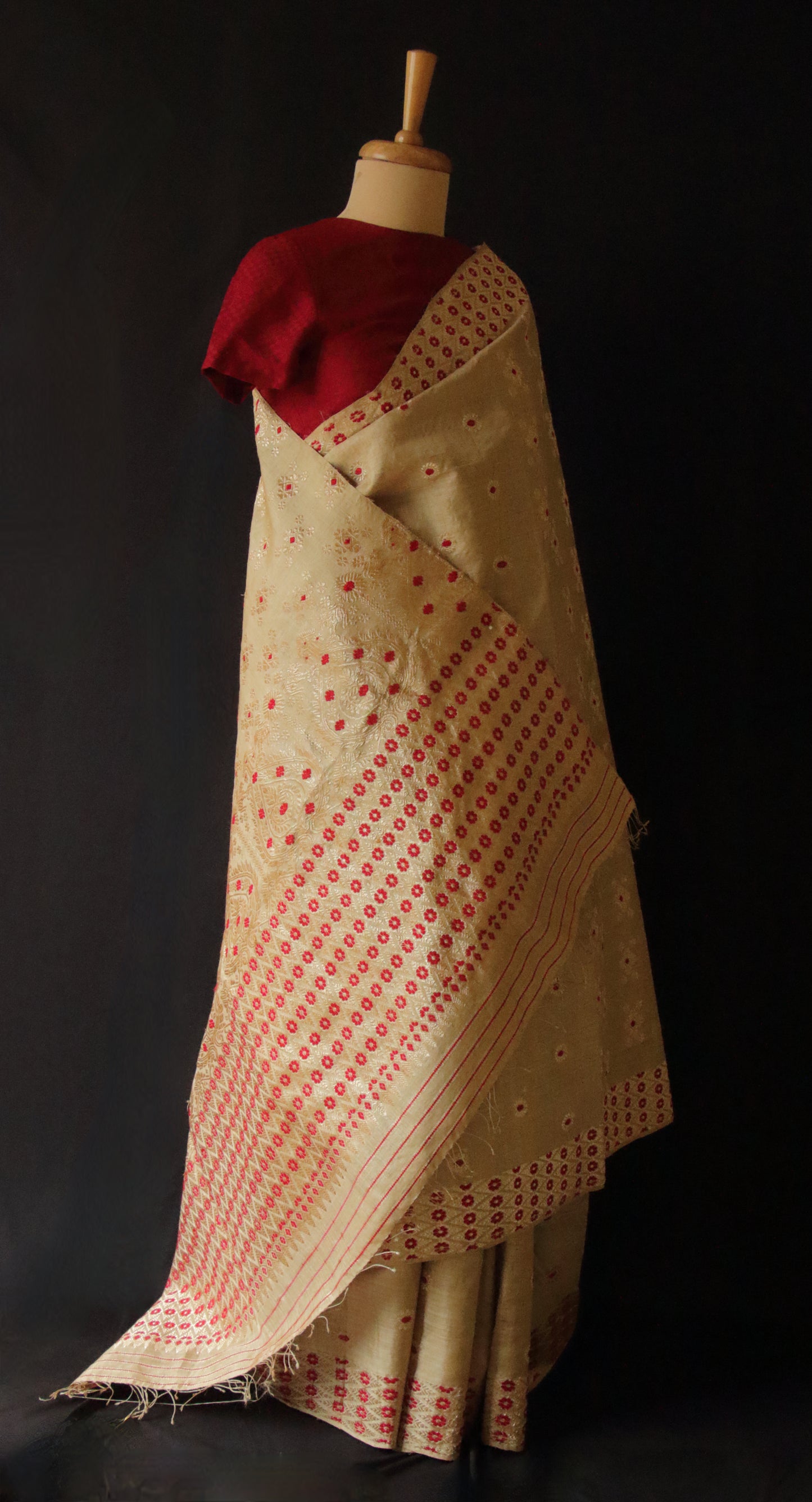 Exclusive Handloom Muga Silk Saree from Assam