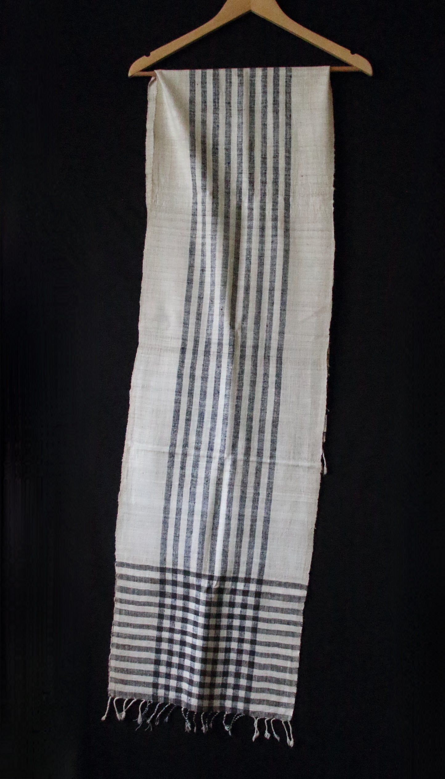 Eri Silk / Natural Dyed  Hand woven Muffler / Scarf from Assam