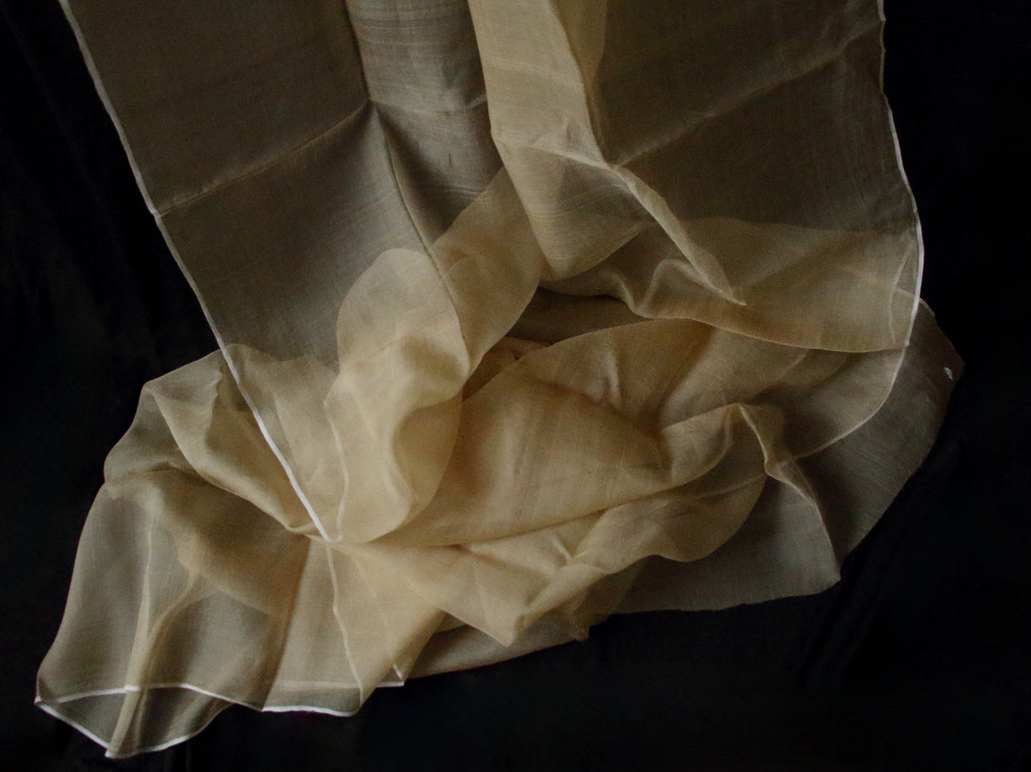 Handloom Silk Organza - width 45" from Assam
