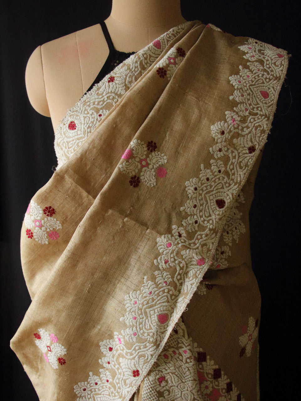 Muga Silk Traditional Mekhela Chador Set from Assam