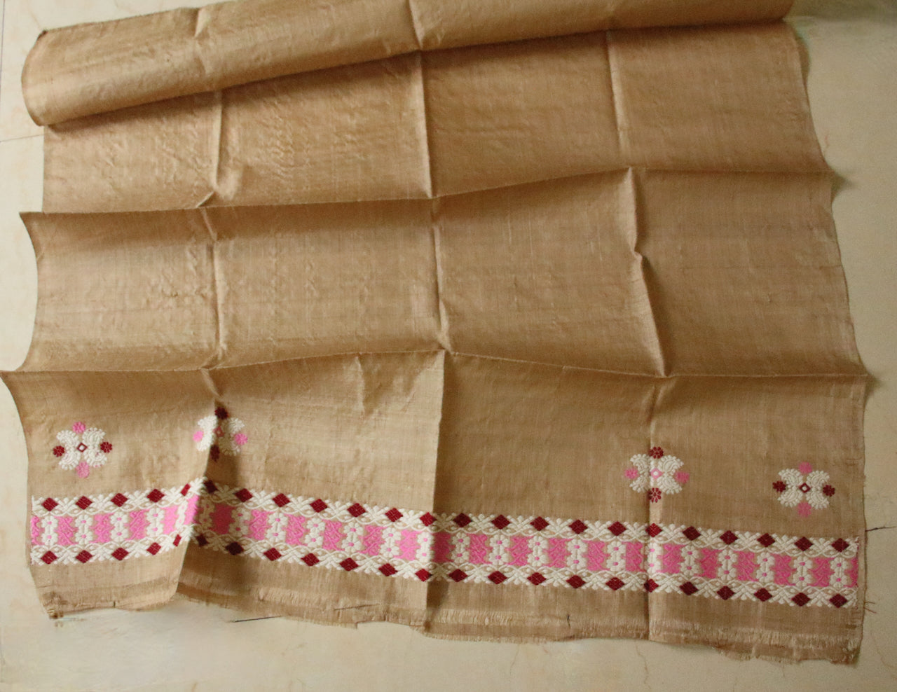 Muga Silk Traditional Mekhela Chador Set from Assam