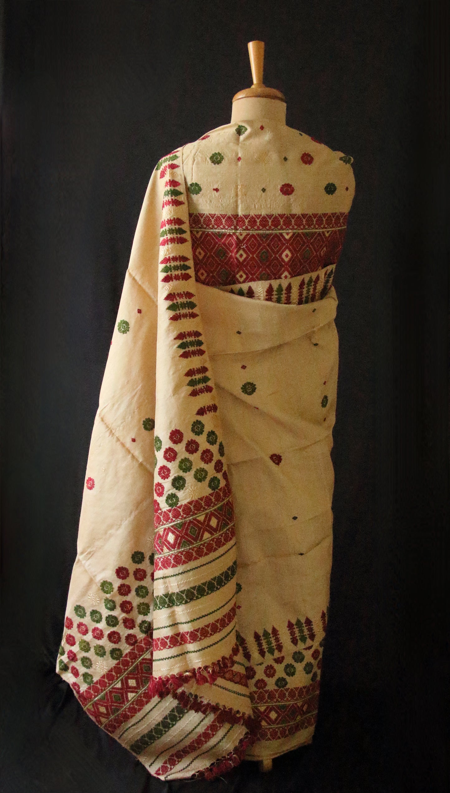 Tassar Silk by Muga Silk  Mekhela Chador Set from Assam