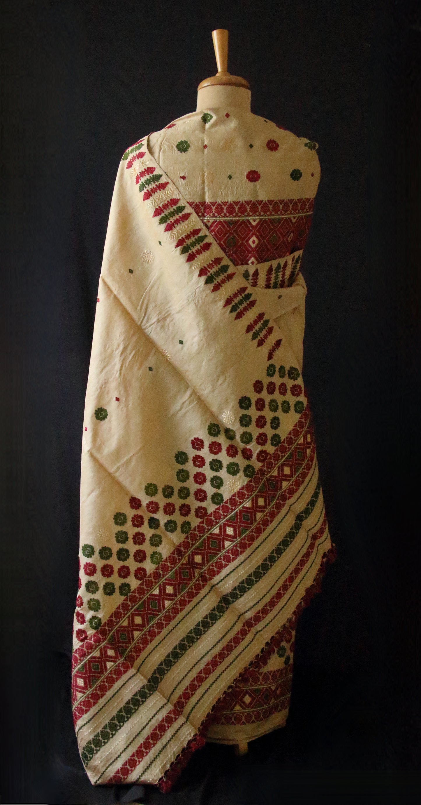 Tassar Silk by Muga Silk  Mekhela Chador Set from Assam