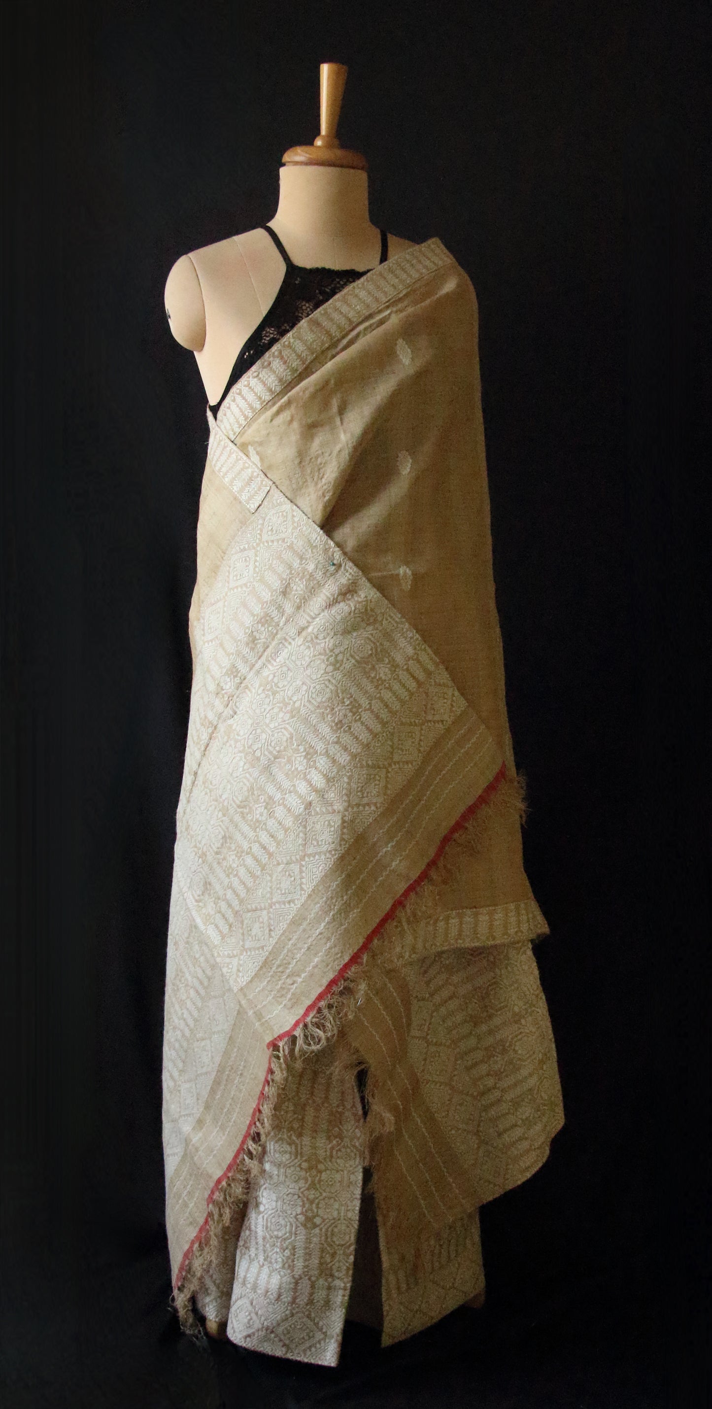 Authentic Muga Silk  Mekhela Chador Set from Assam