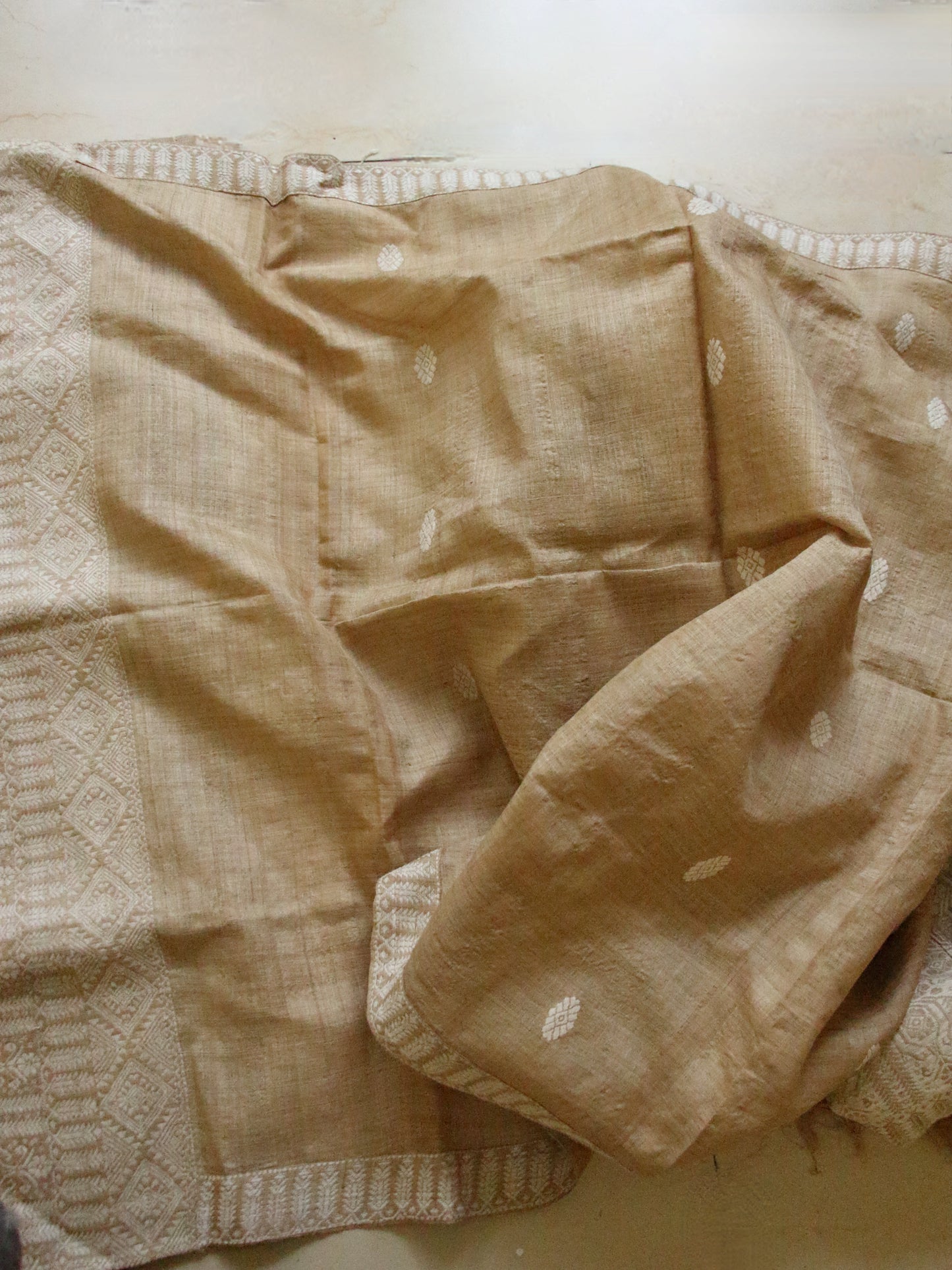 Authentic Muga Silk  Mekhela Chador Set from Assam