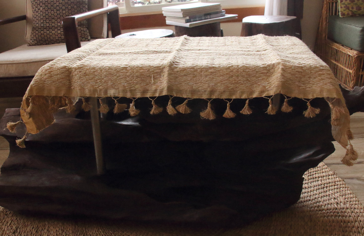 Handwoven  Muga Silk Table Runner