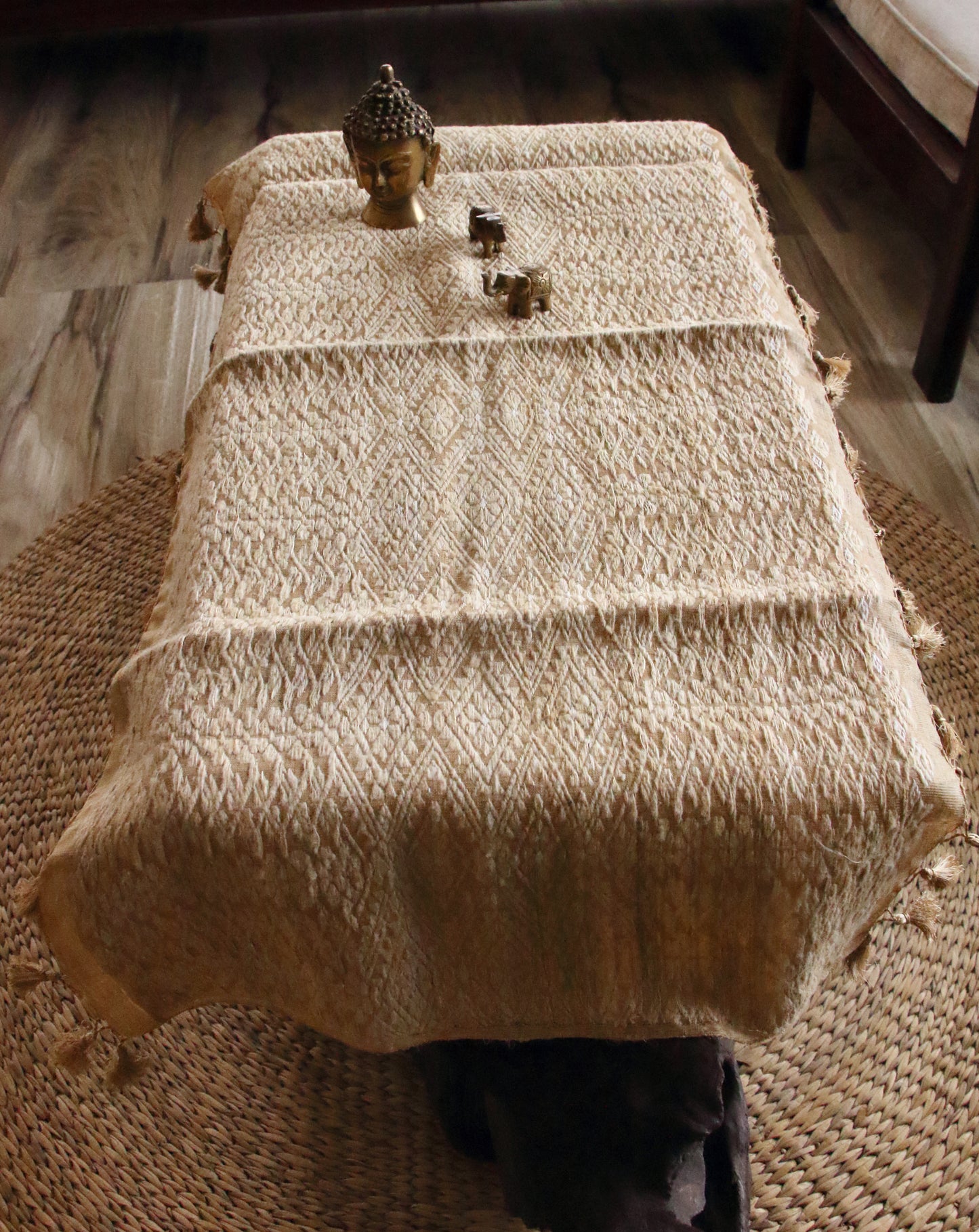 Handwoven  Muga Silk Table Runner