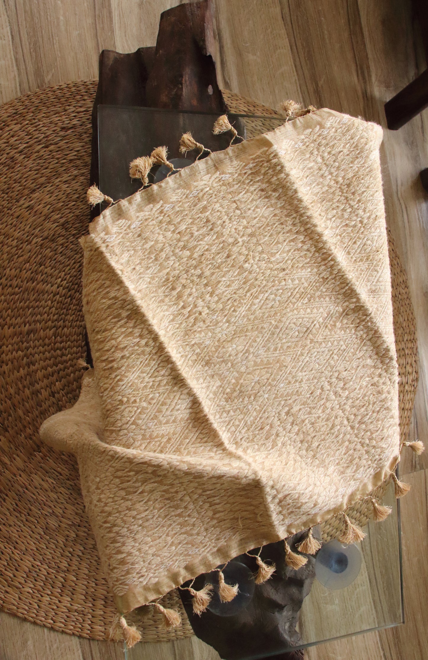 Handwoven  Muga Silk Table Runner