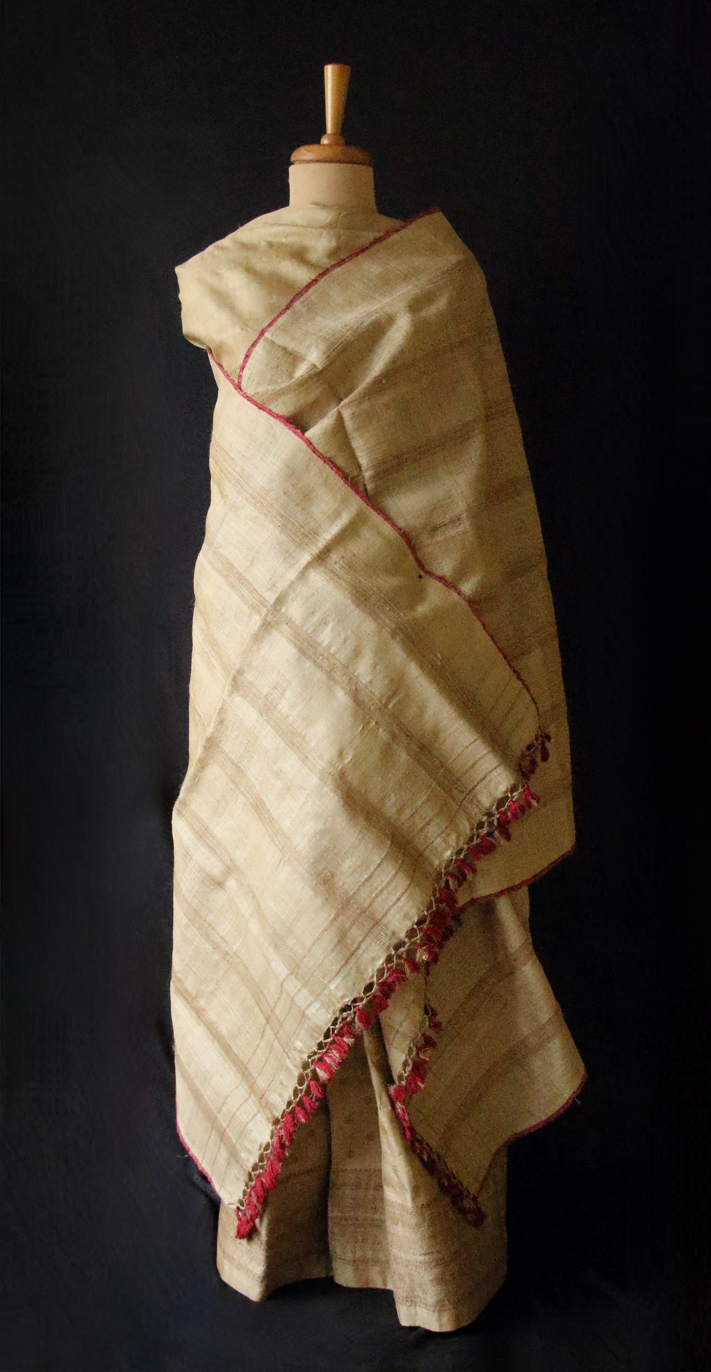 Authentic Muga Silk  Mekhela Chador Set from Assam