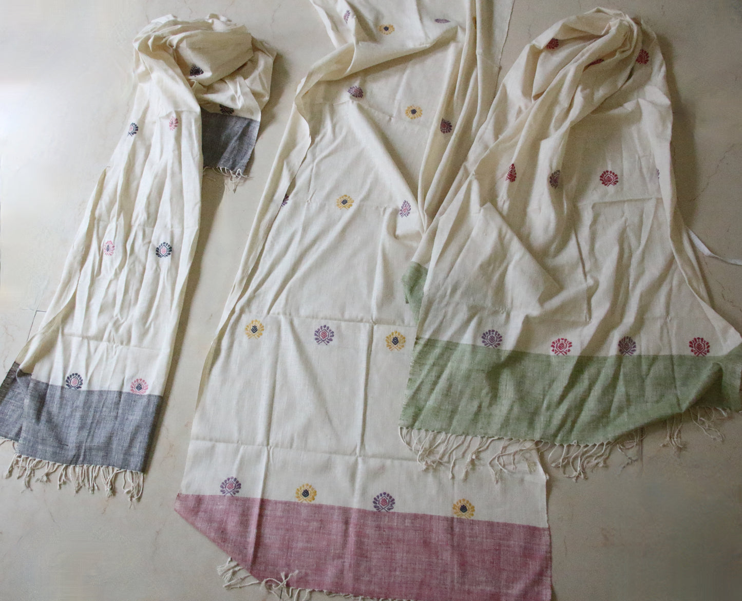 Eri Silk  Handwoven Stole / Scarf  from Assam