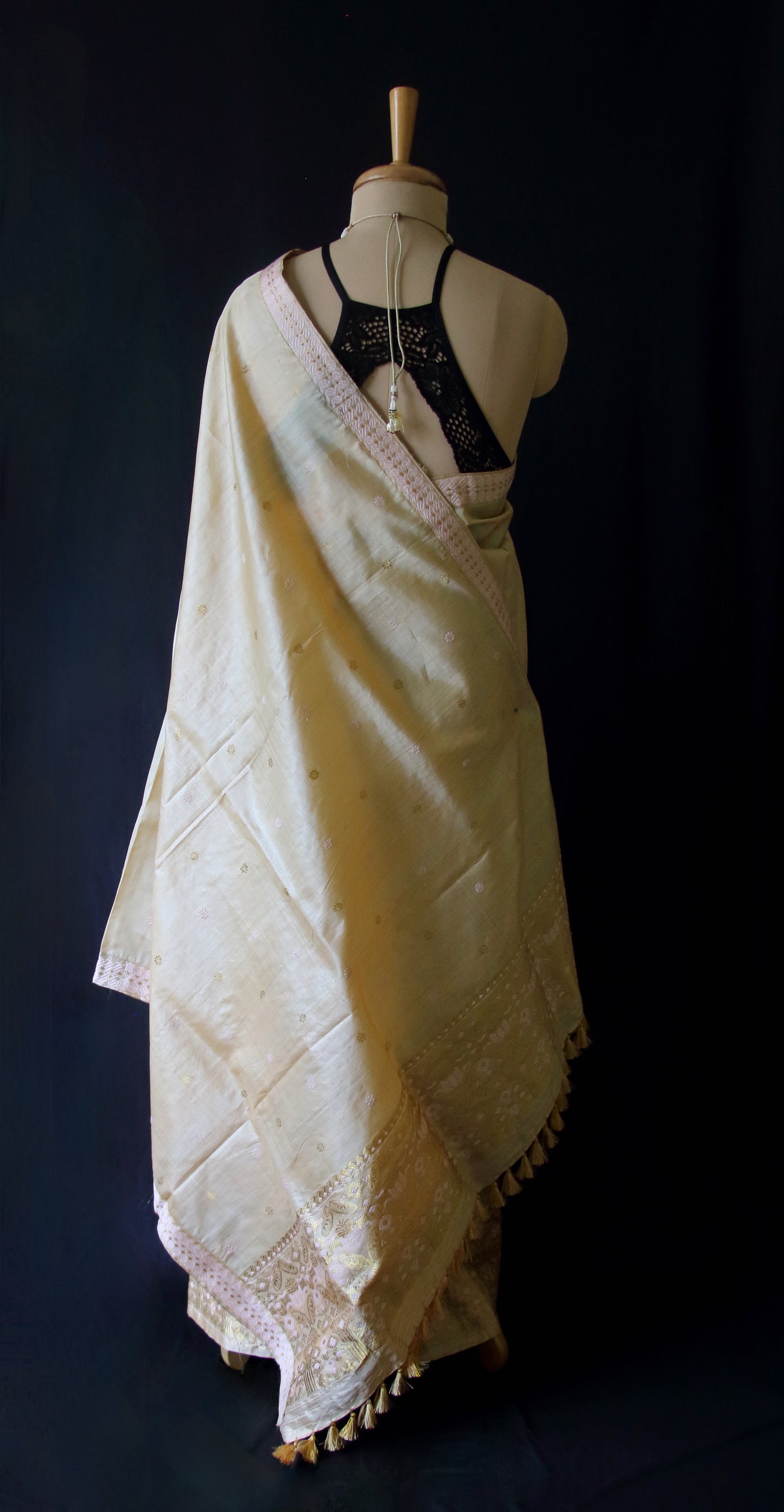 Tassar Silk Mekhla Chador Set from Assam