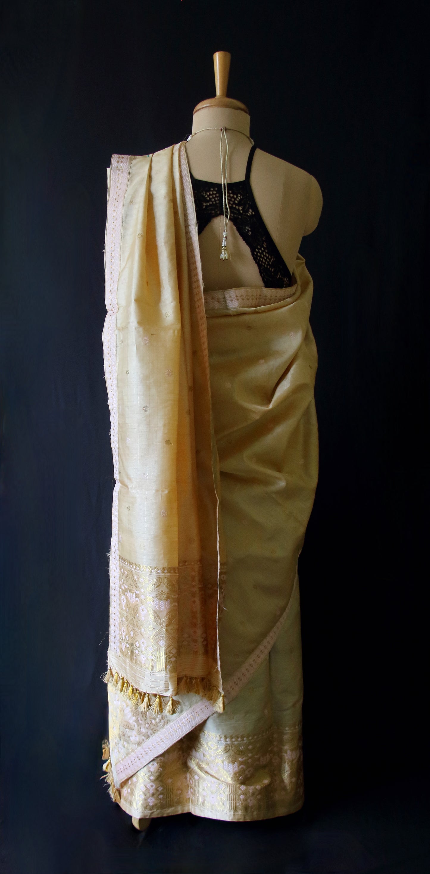 Tassar Silk Mekhla Chador Set from Assam