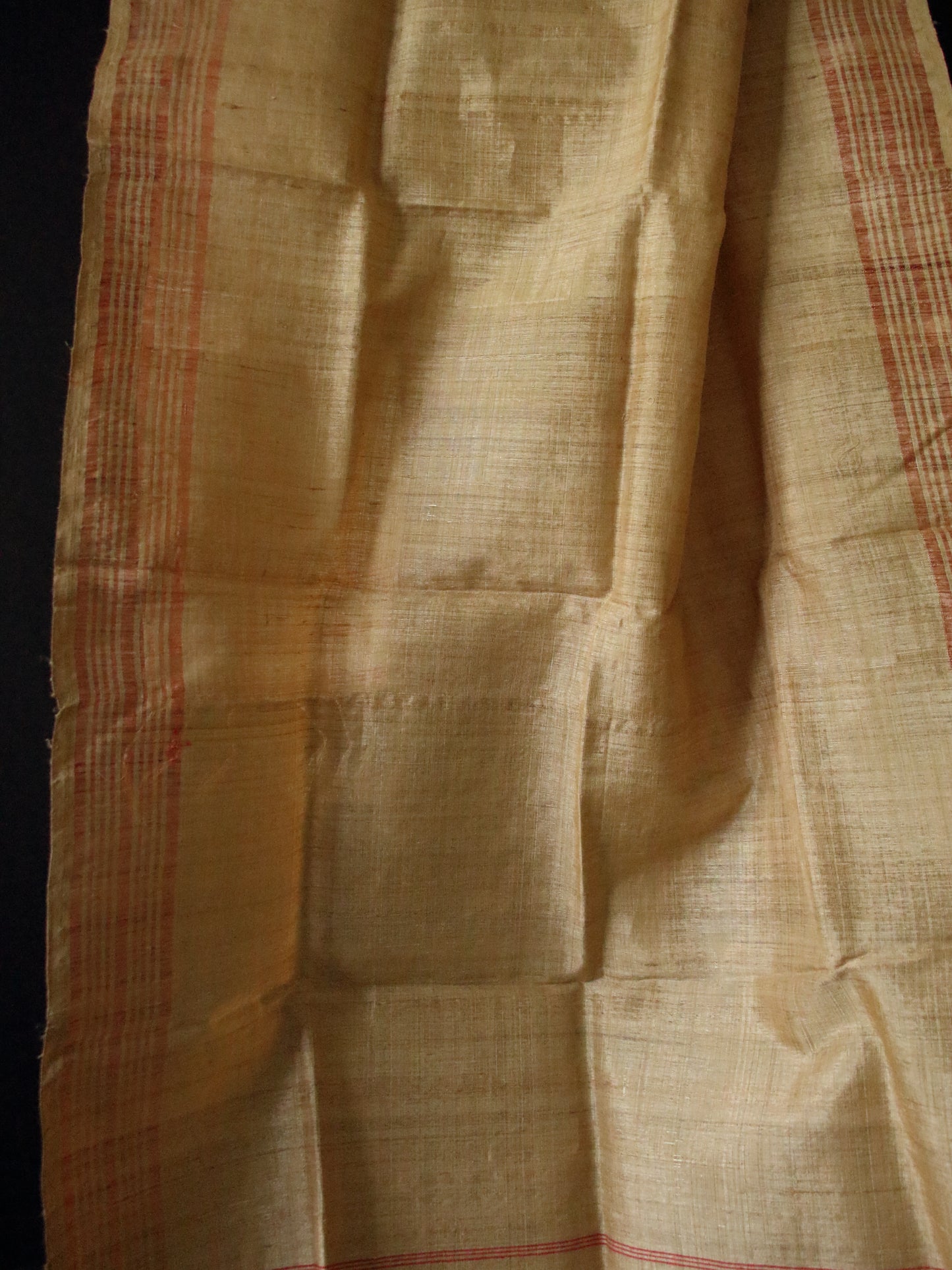 Handloom Traditional Muga Silk Scarf / Gamucha from Assam