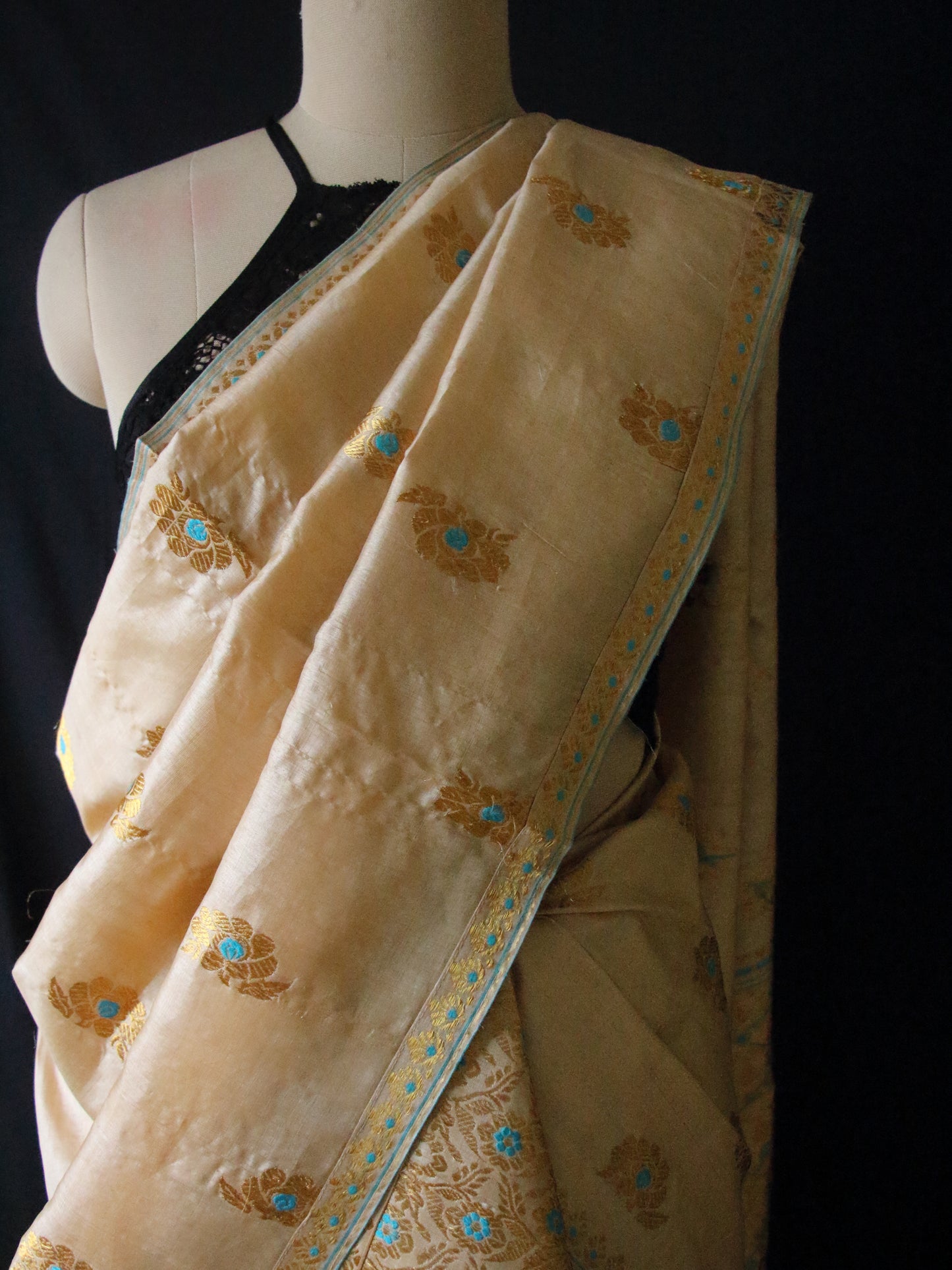 Tassar Silk Handloom Traditional Mekhla Chador Set from Assam