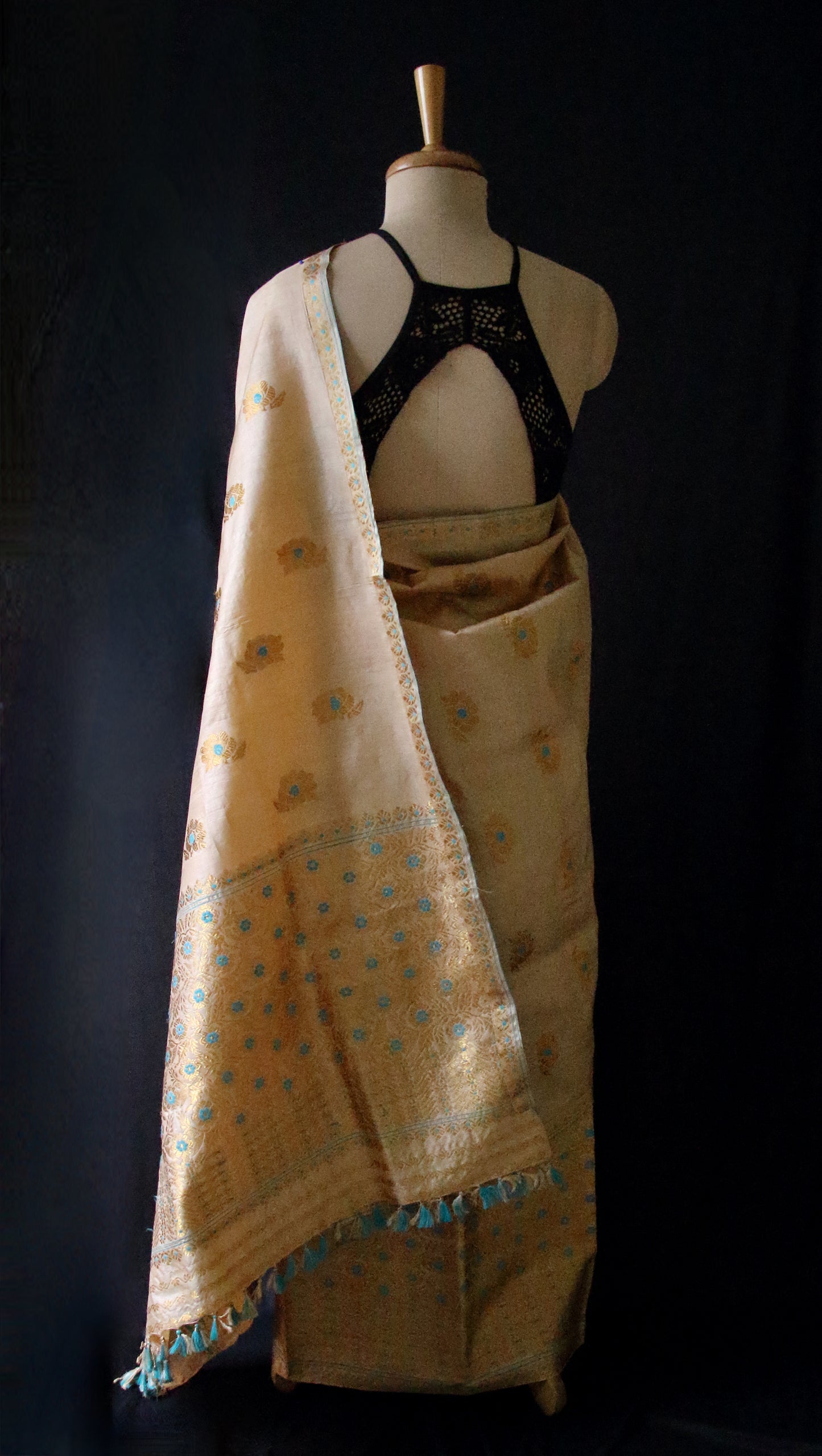 Tassar Silk Handloom Traditional Mekhla Chador Set from Assam
