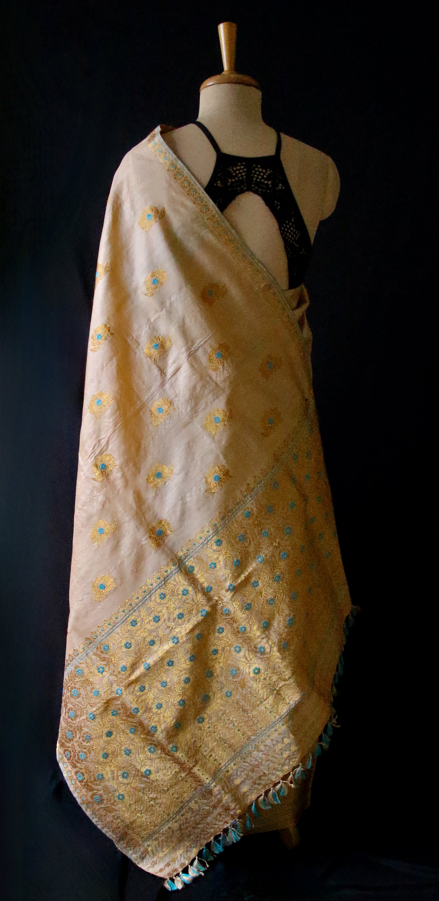 Tassar Silk Handloom Traditional Mekhla Chador Set from Assam