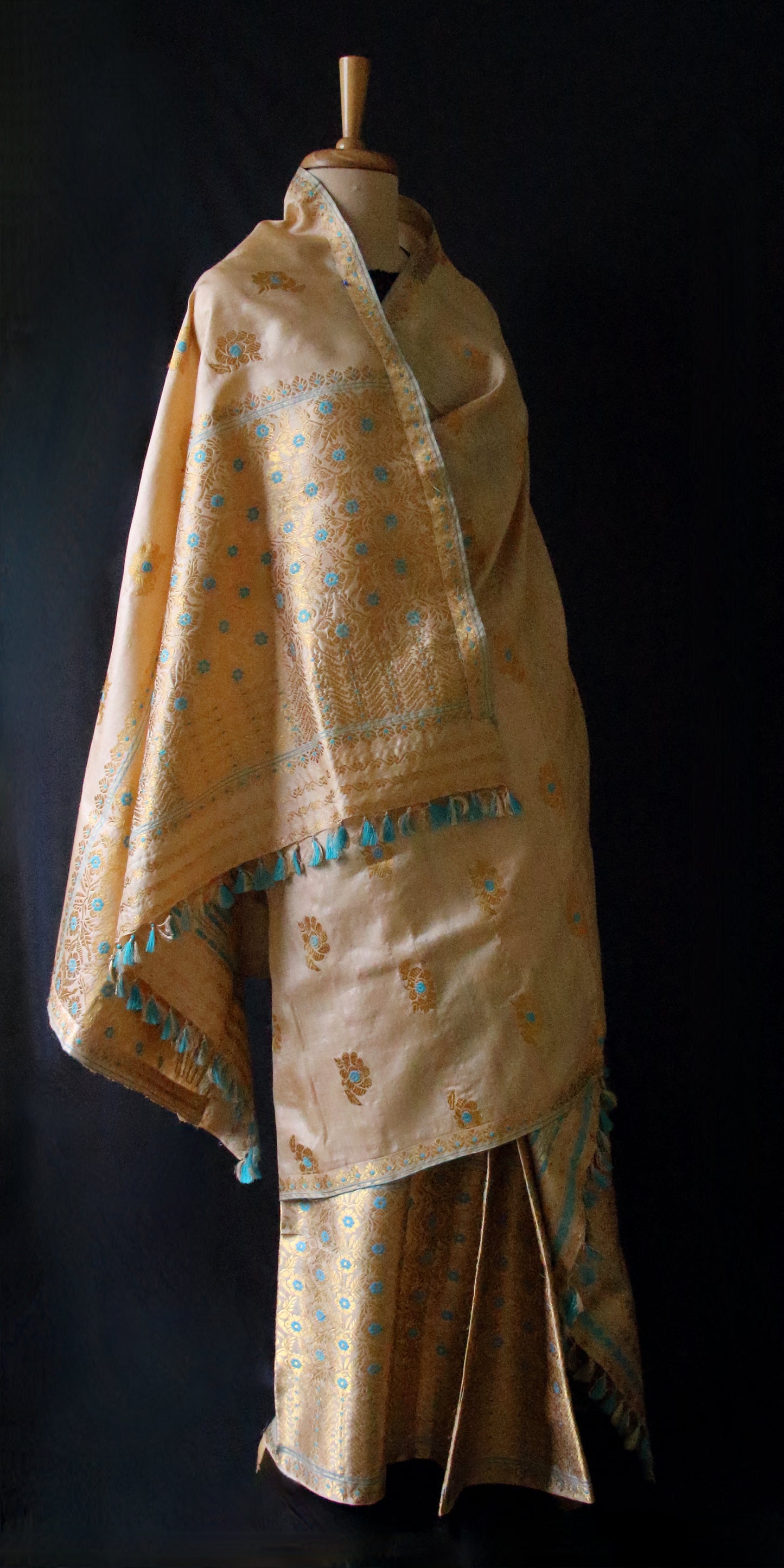 Tassar Silk Handloom Traditional Mekhla Chador Set from Assam